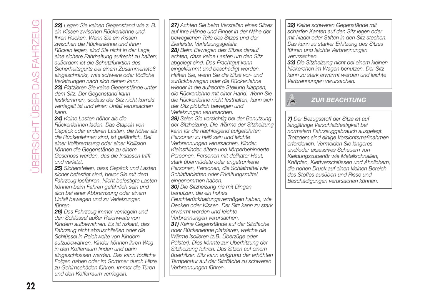 2018-2020 Abarth 124 Spider Owner's Manual | German