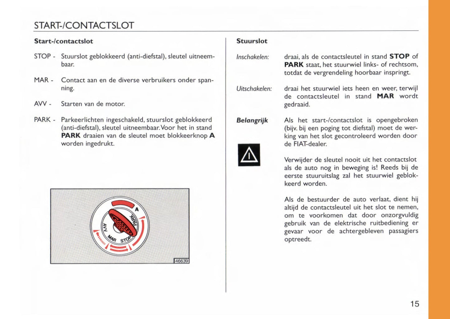 1997-1998 Fiat Cinquecento Owner's Manual | Dutch