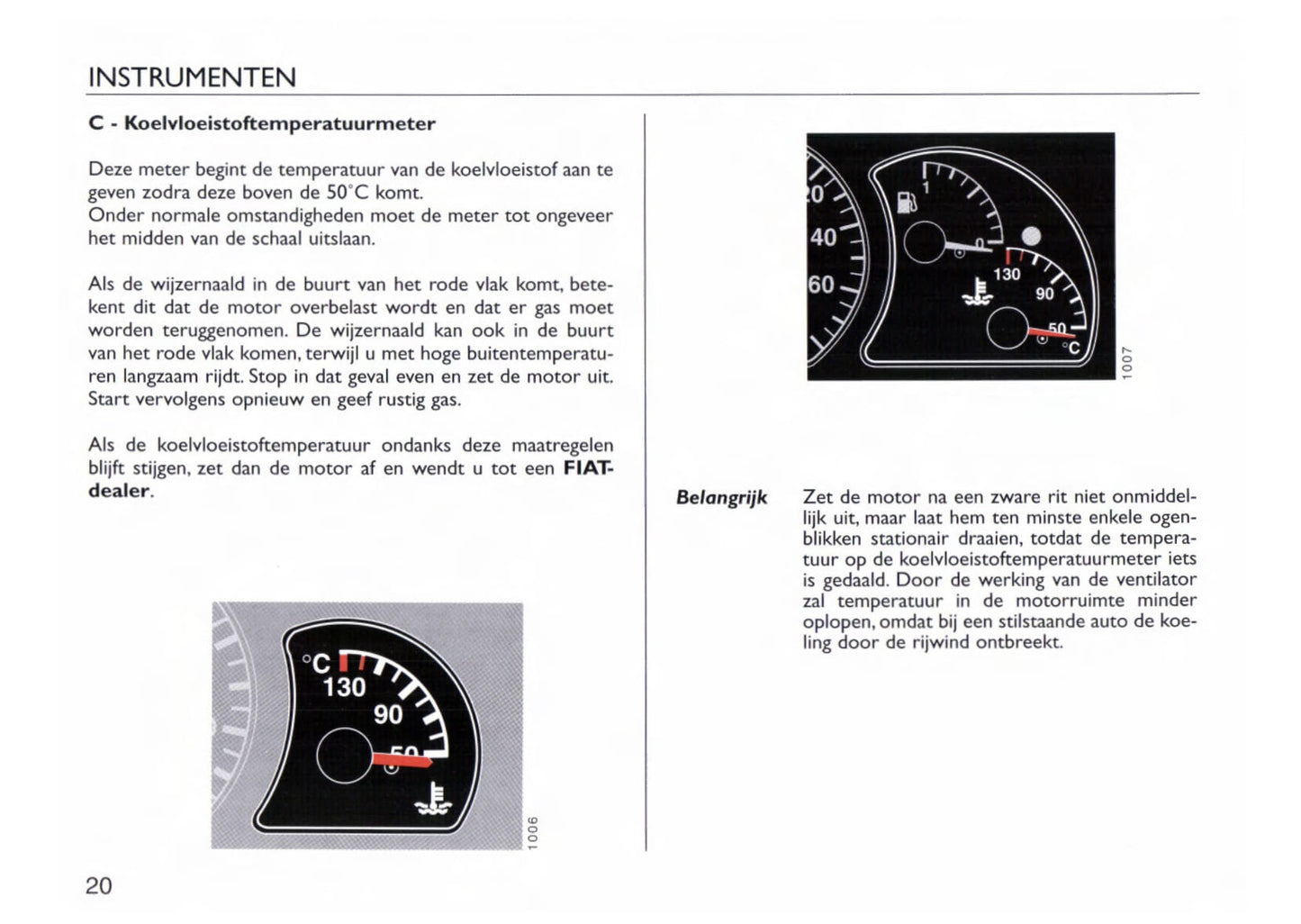 1997-1998 Fiat Cinquecento Owner's Manual | Dutch