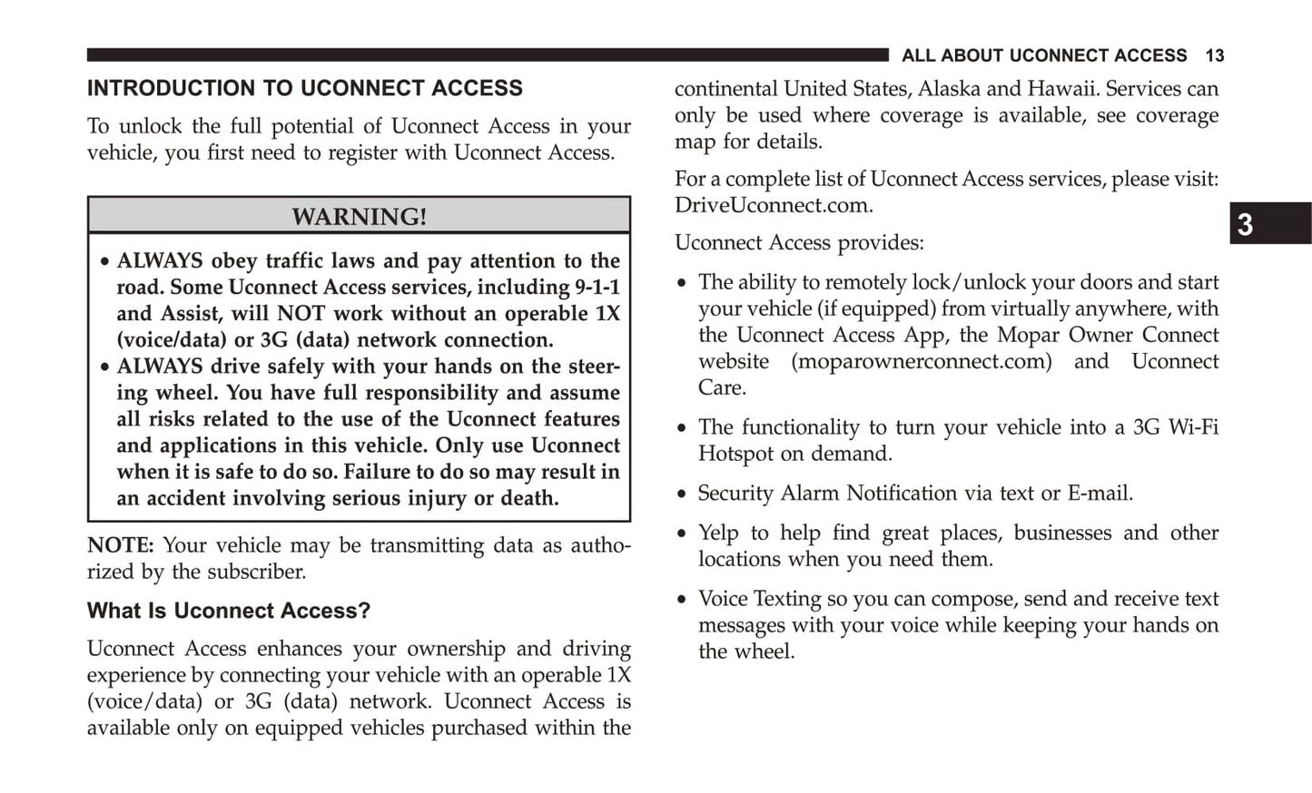 Uconnect 8.4 / 8.4 Nav Supplement Manuel du propriétaire