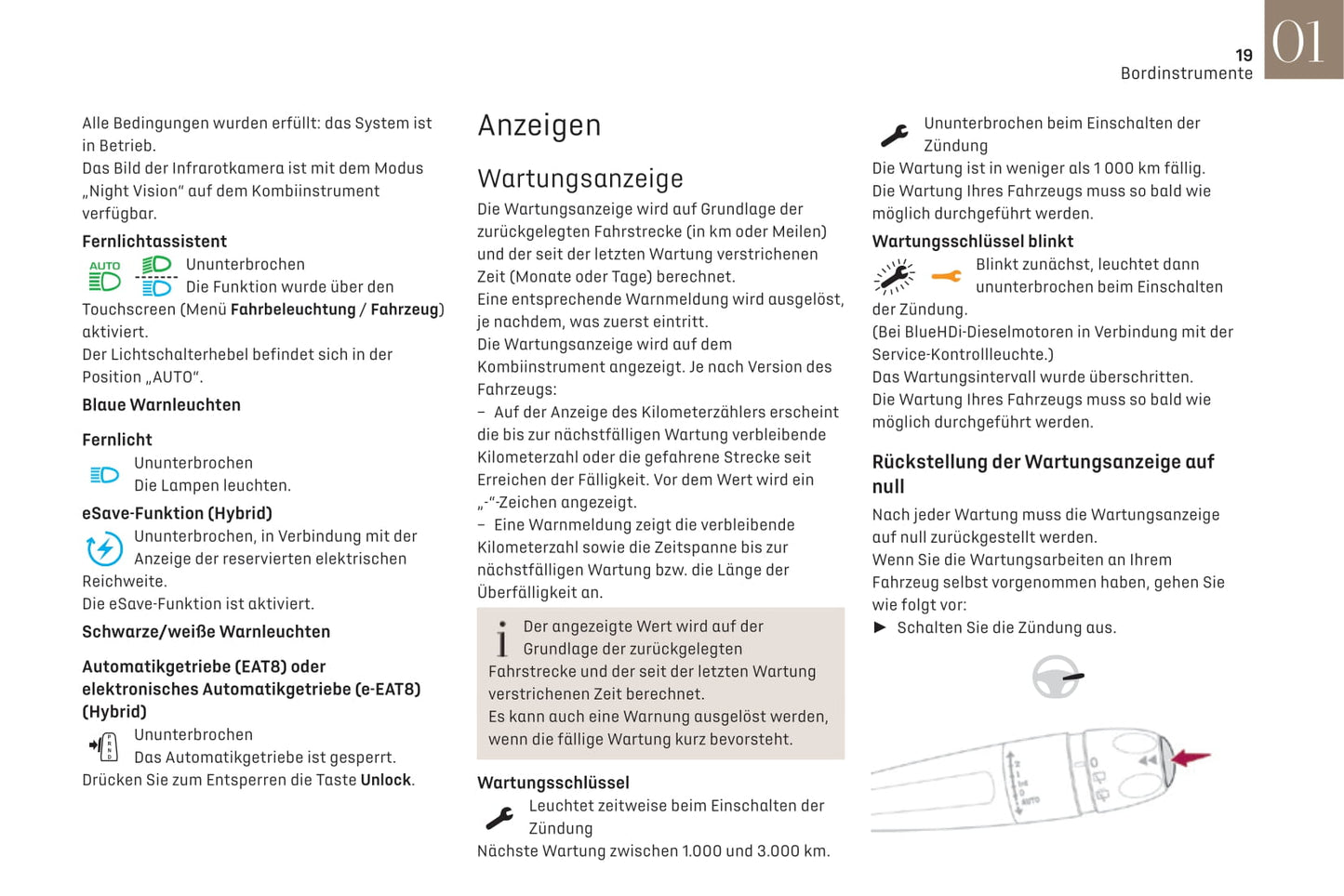 2019-2021 DS Automobiles DS 7 Crossback/DS 7 Crossback E-Tense Owner's Manual | German