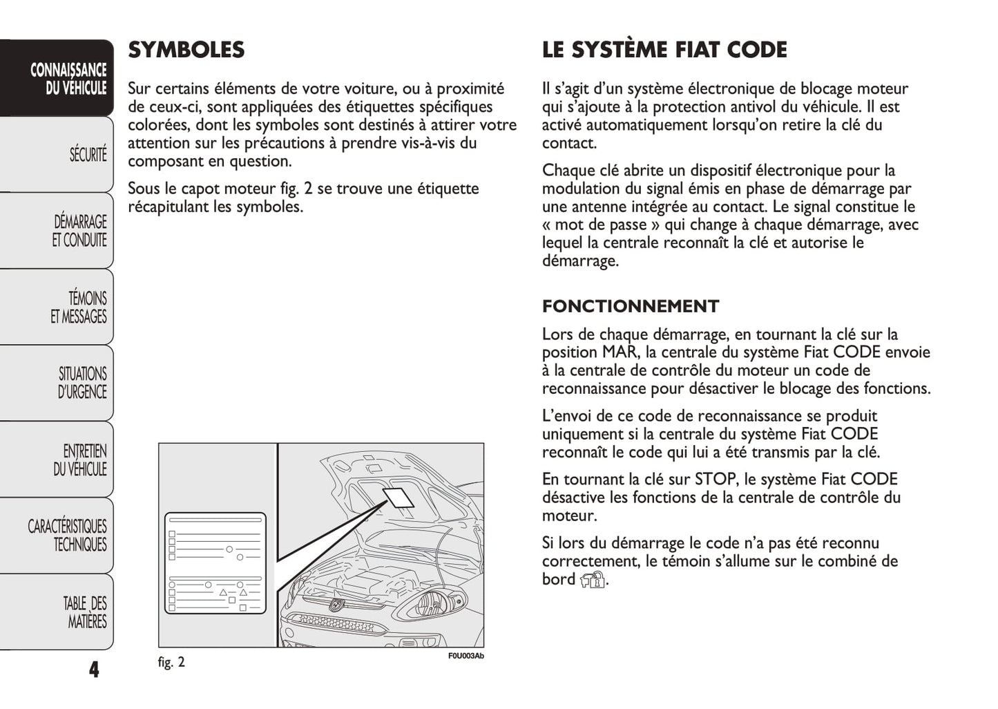 2010-2014 Abarth Punto Evo Owner's Manual | French