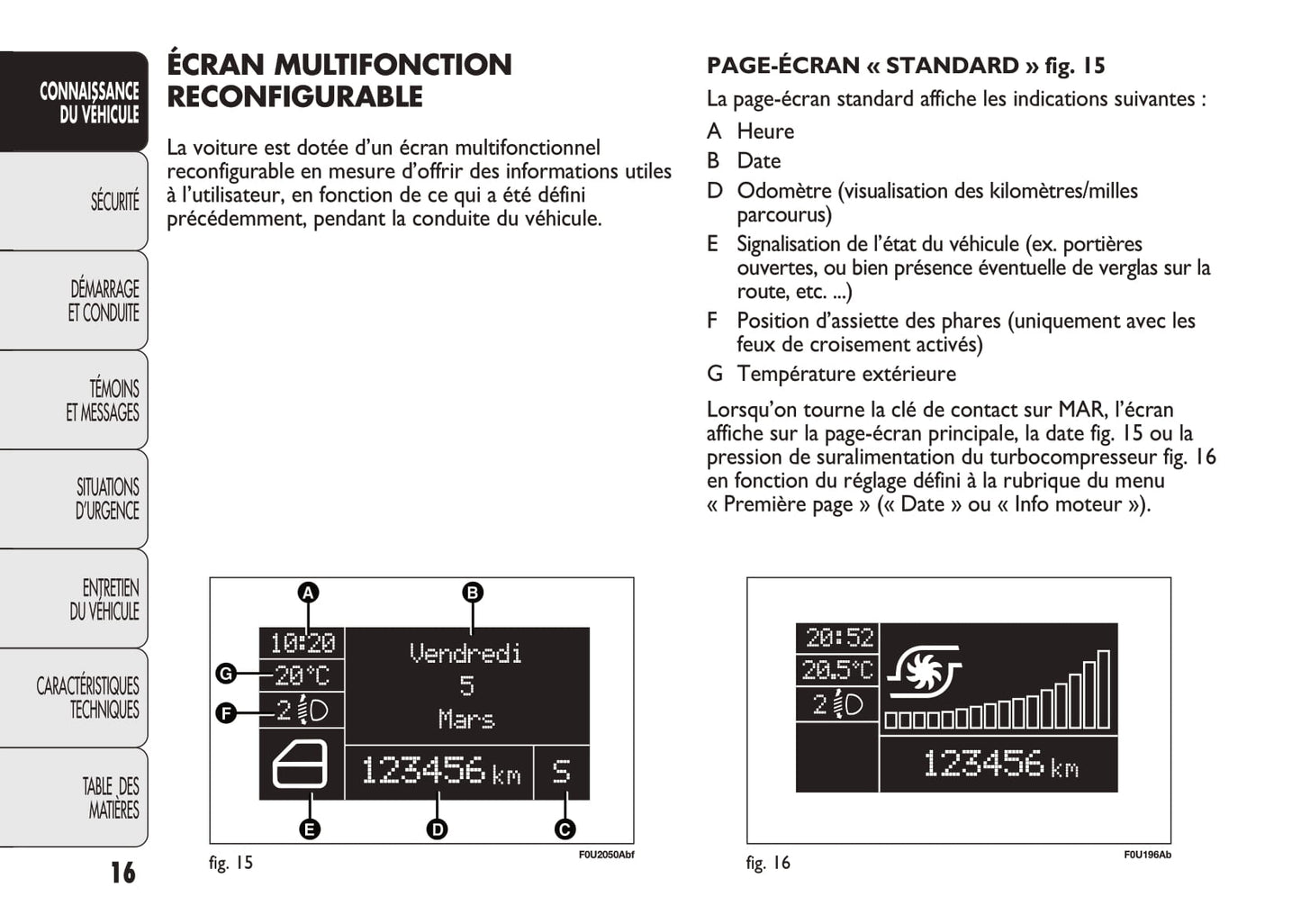 2010-2014 Abarth Punto Evo Owner's Manual | French