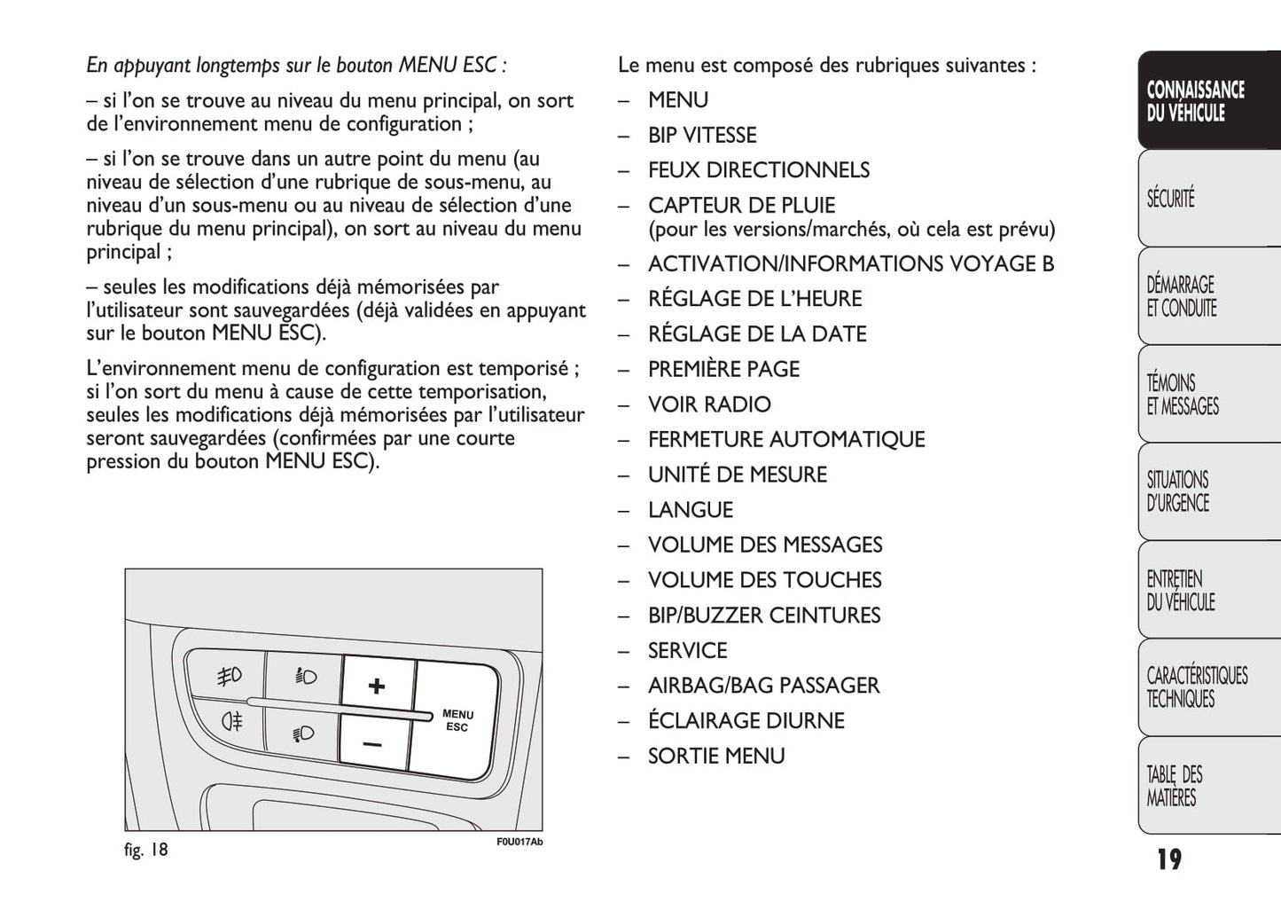 2010-2014 Abarth Punto Evo Owner's Manual | French