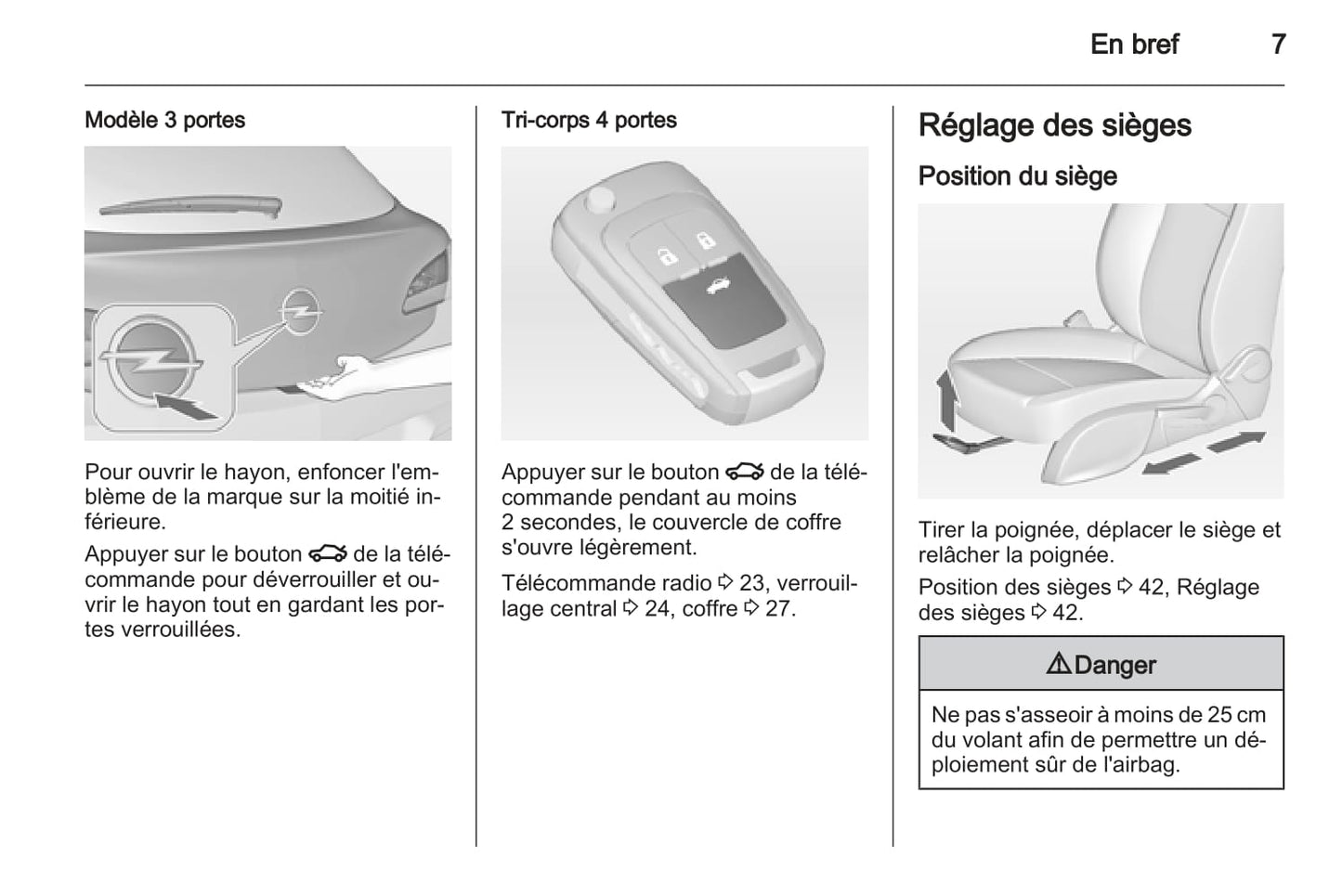2012-2013 Opel Astra Manuel du propriétaire | Français