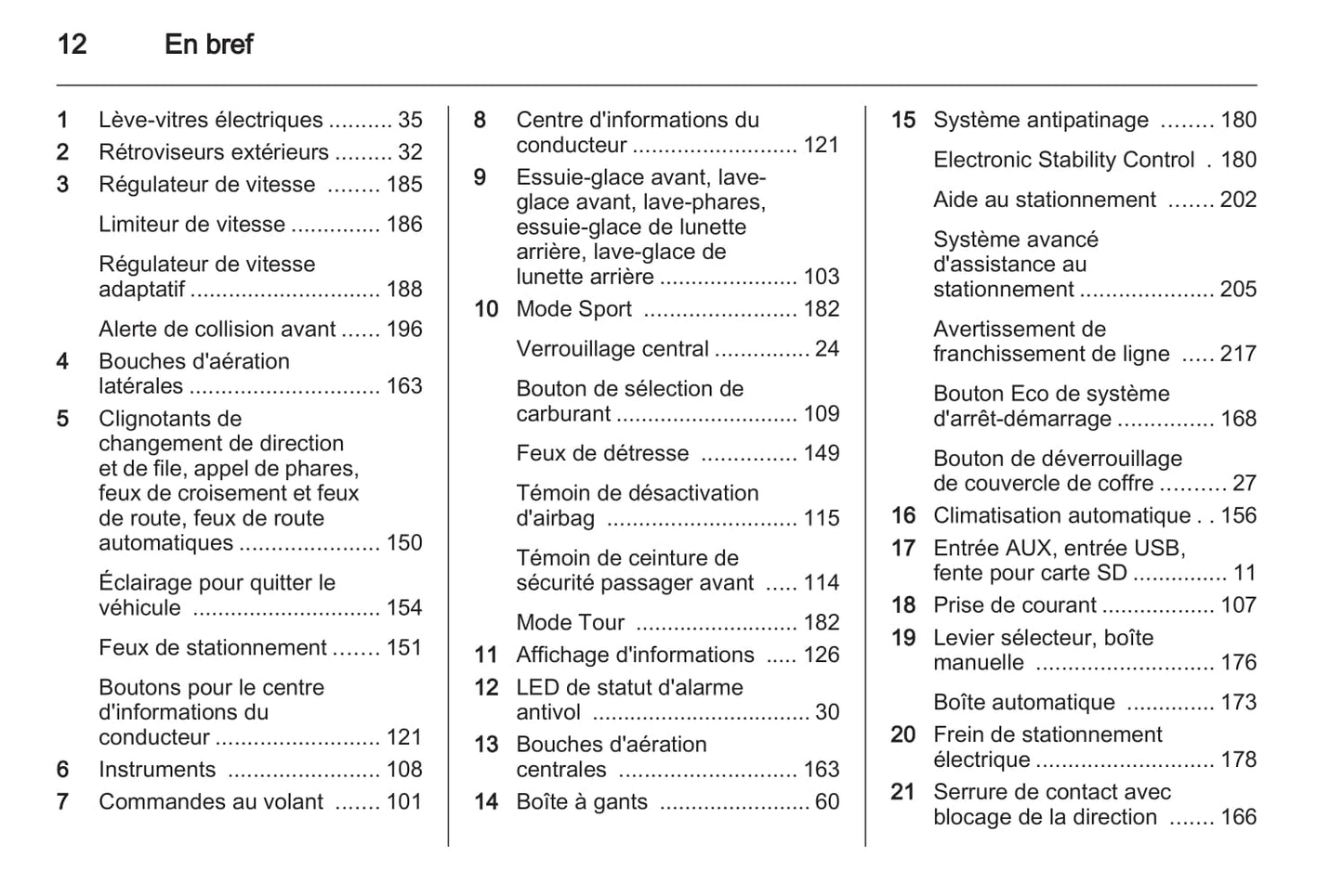 2012-2013 Opel Astra Manuel du propriétaire | Français