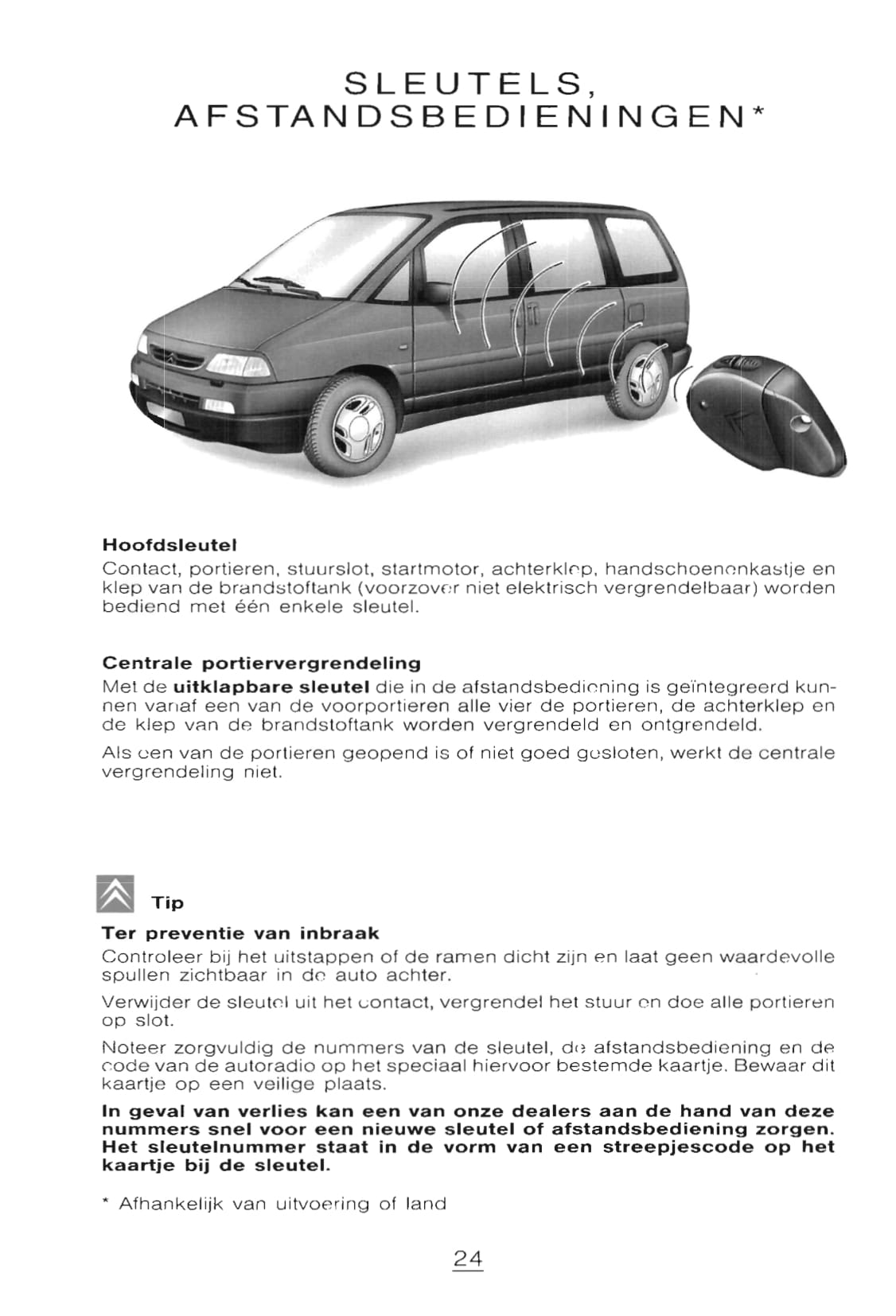 1998-2002 Citroën Evasion Manuel du propriétaire | Néerlandais