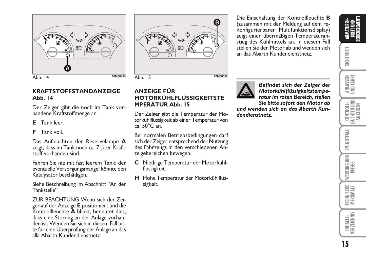 2008-2010 Abarth Grande Punto Owner's Manual | German