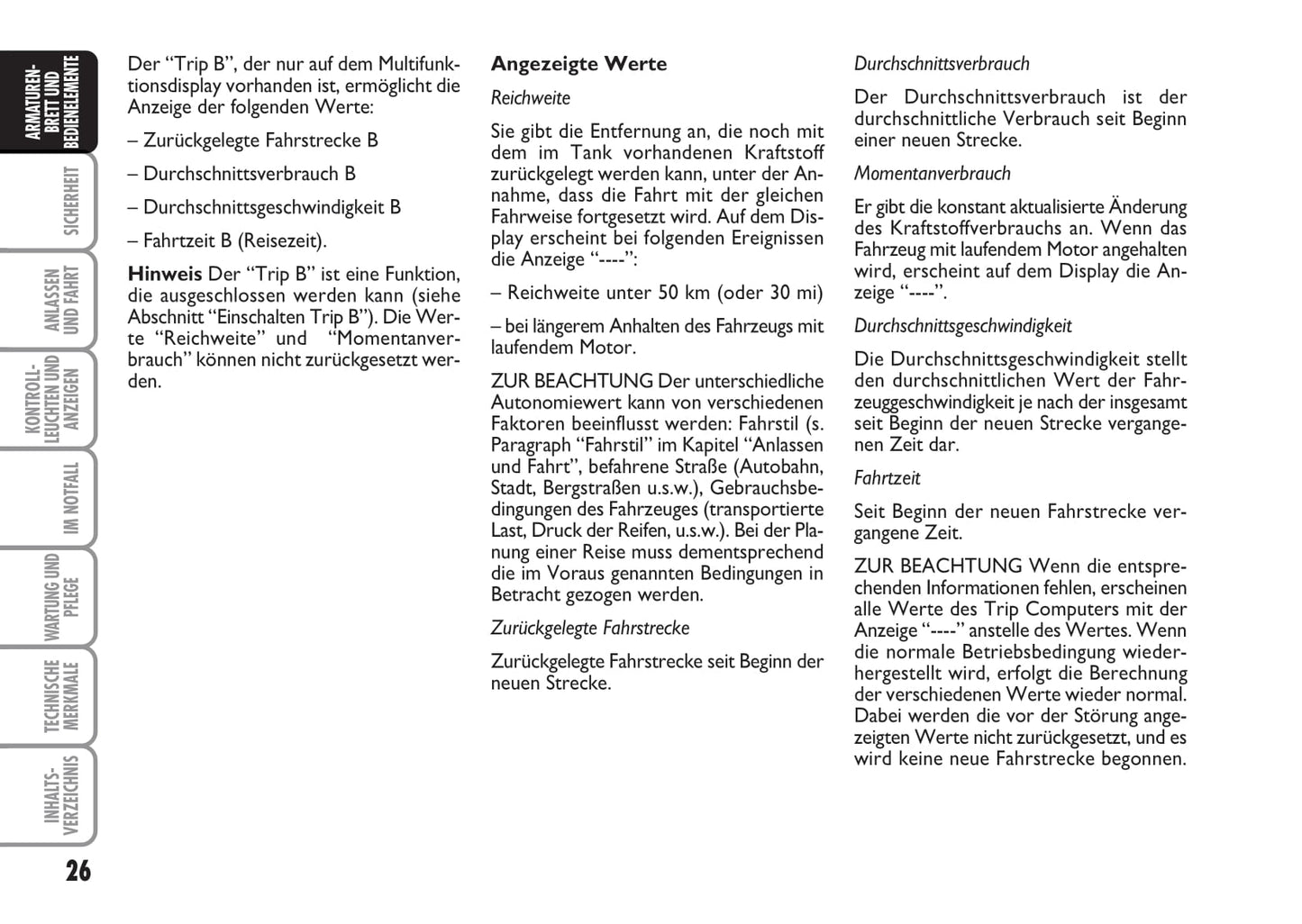 2008-2010 Abarth Grande Punto Owner's Manual | German
