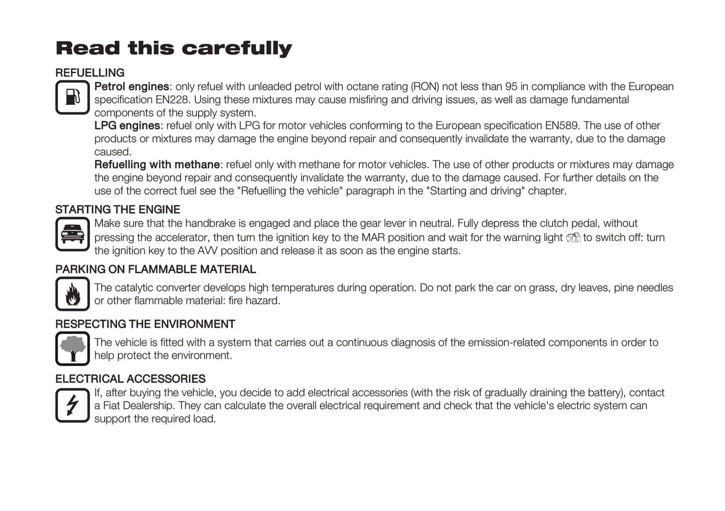 2018-2019 Fiat Panda Owner's Manual | English