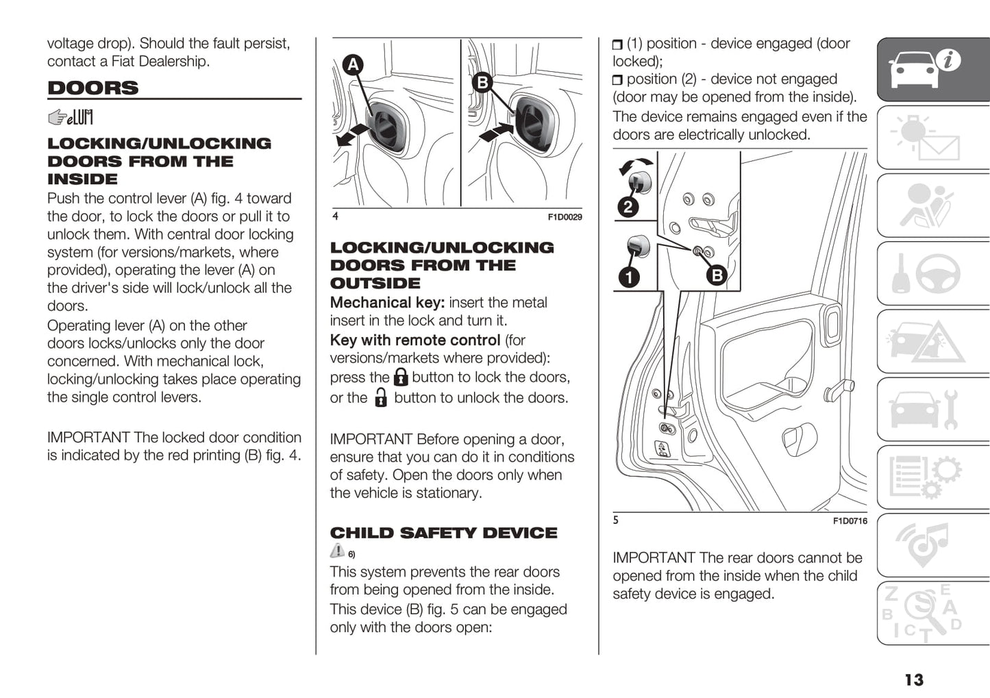 2018-2019 Fiat Panda Owner's Manual | English