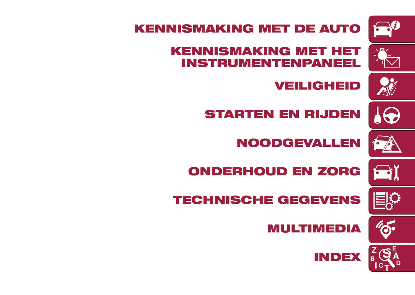 2016-2017 Fiat Tipo 5 Doors Owner's Manual | Dutch