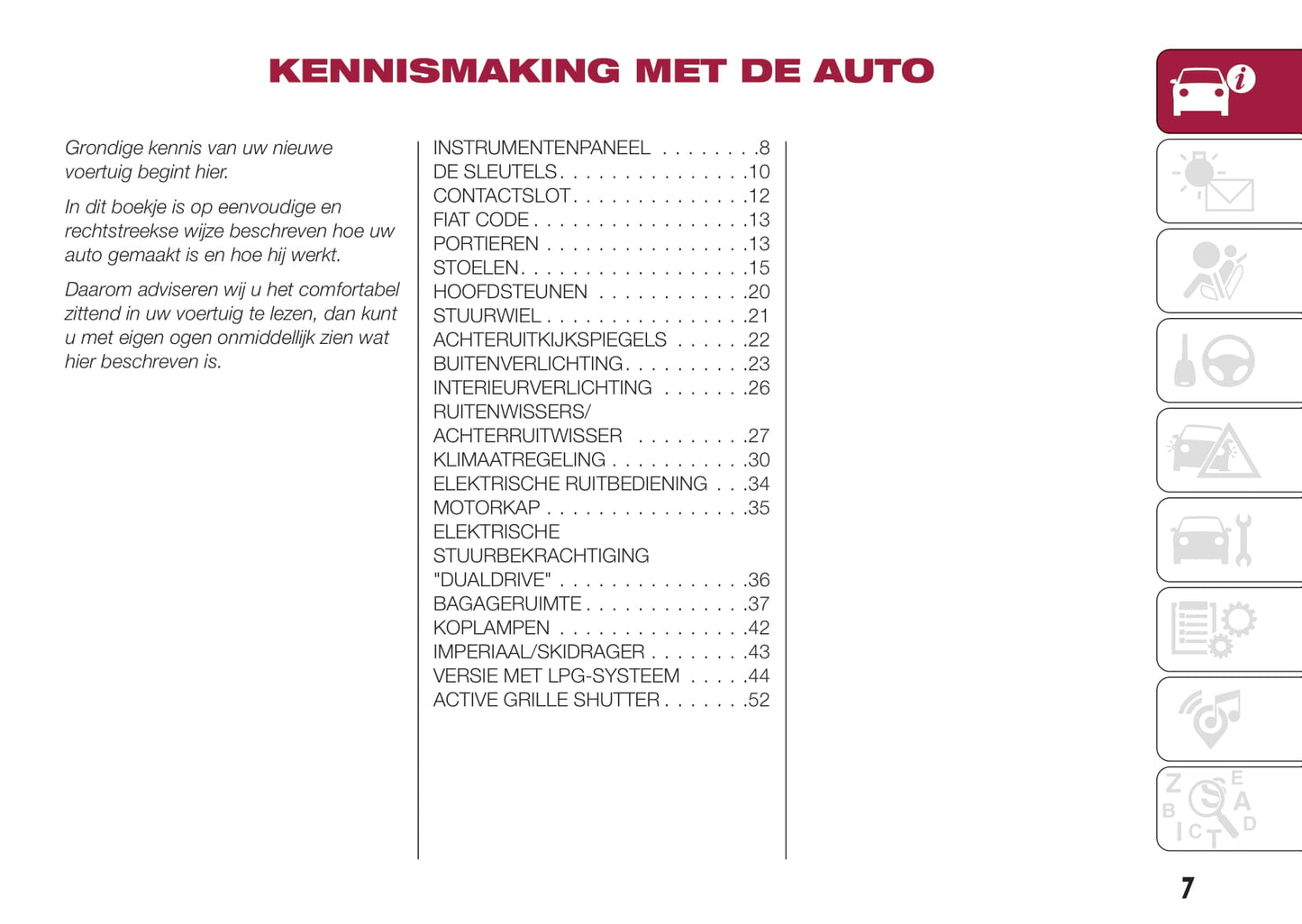 2016-2017 Fiat Tipo 5 Doors Owner's Manual | Dutch