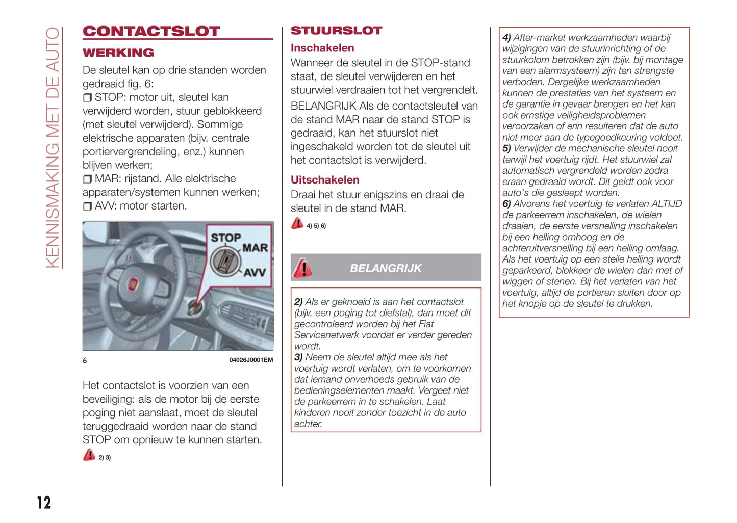 2016-2017 Fiat Tipo 5 Doors Owner's Manual | Dutch