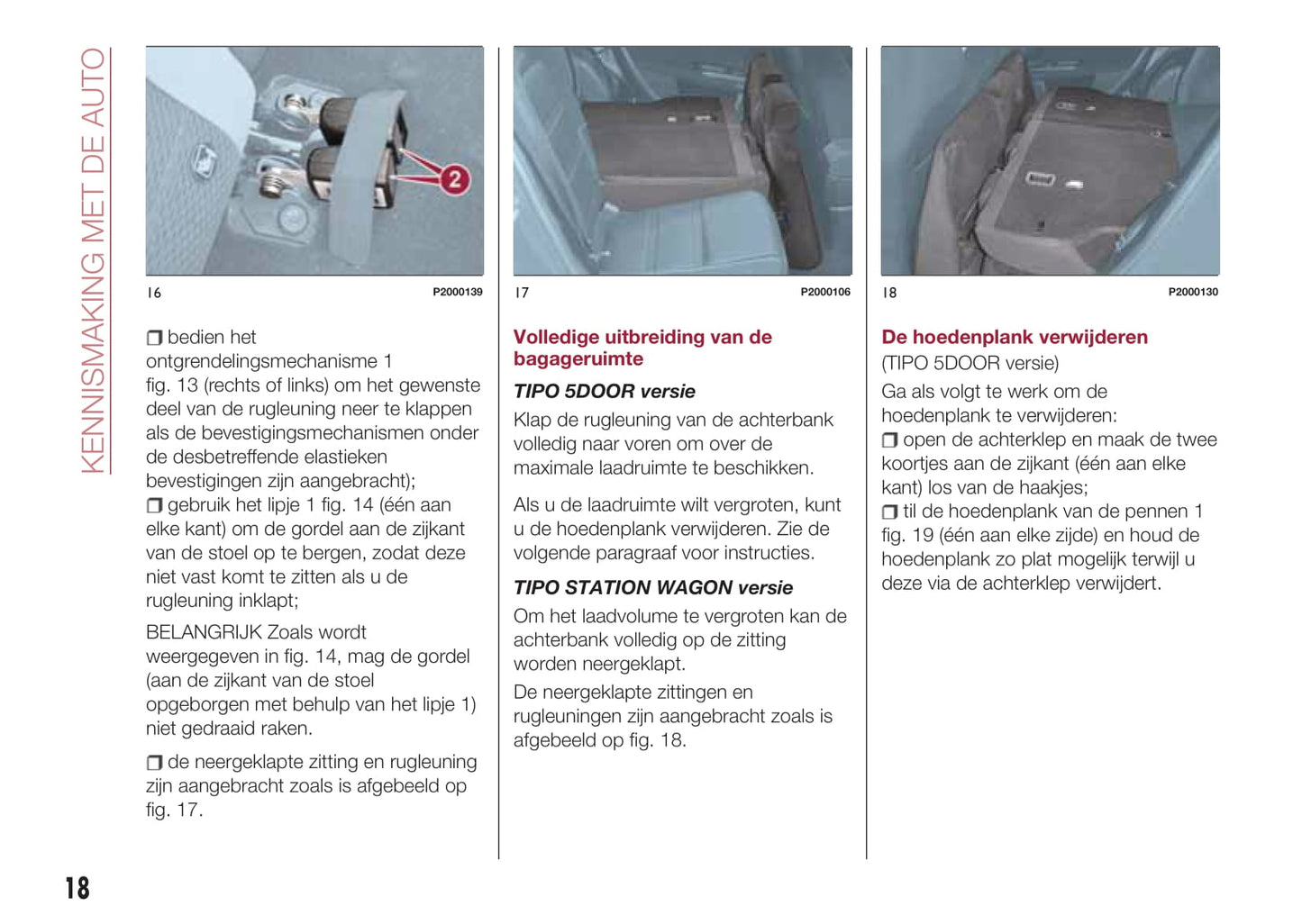 2016-2017 Fiat Tipo 5 Doors Owner's Manual | Dutch