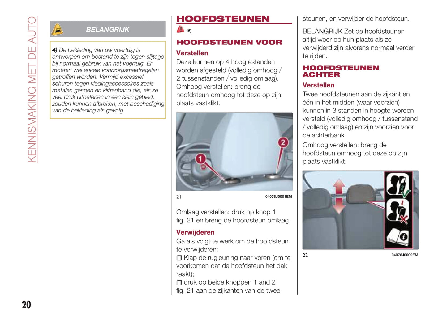 2016-2017 Fiat Tipo 5 Doors Owner's Manual | Dutch