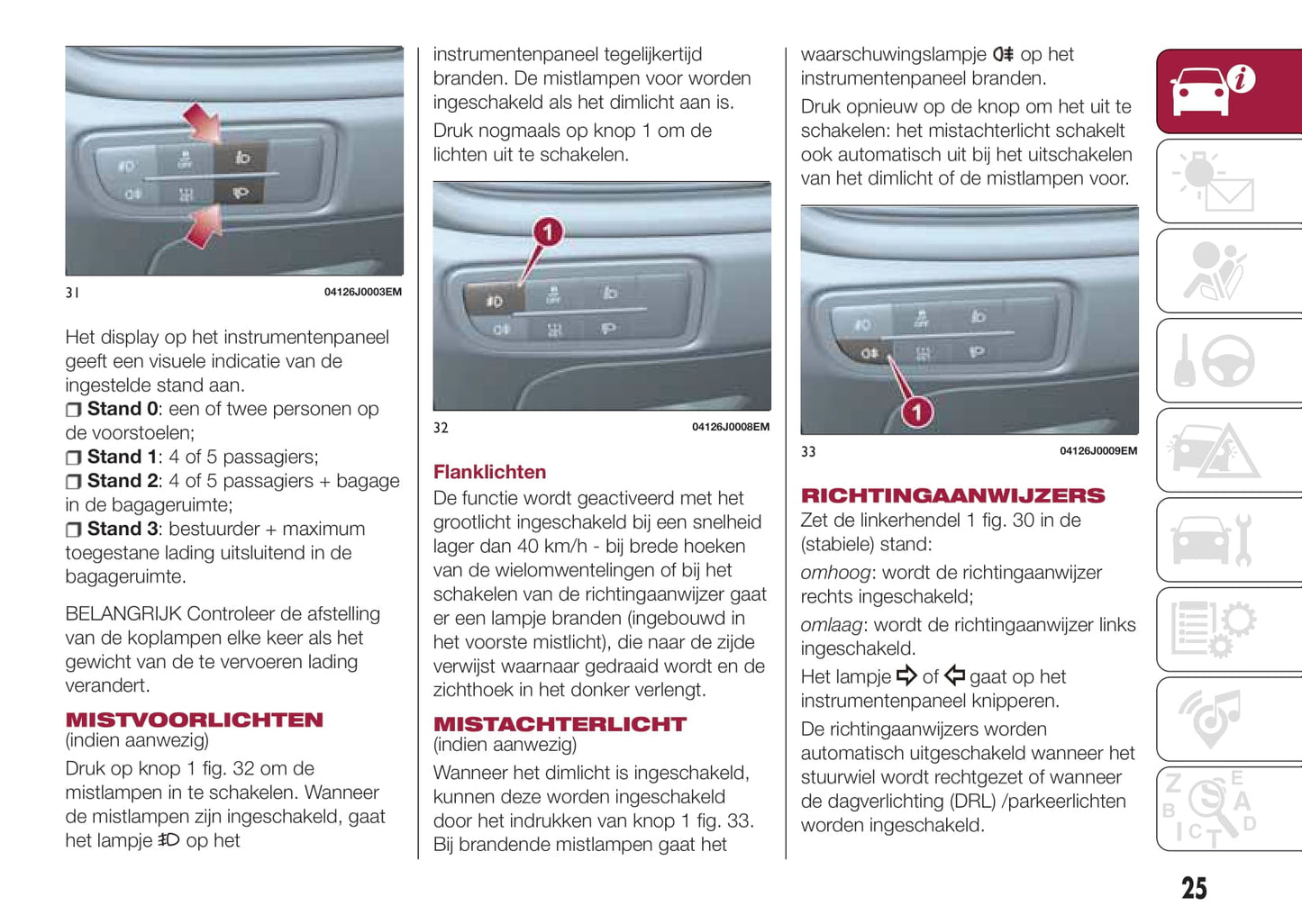 2016-2017 Fiat Tipo 5 Doors Owner's Manual | Dutch