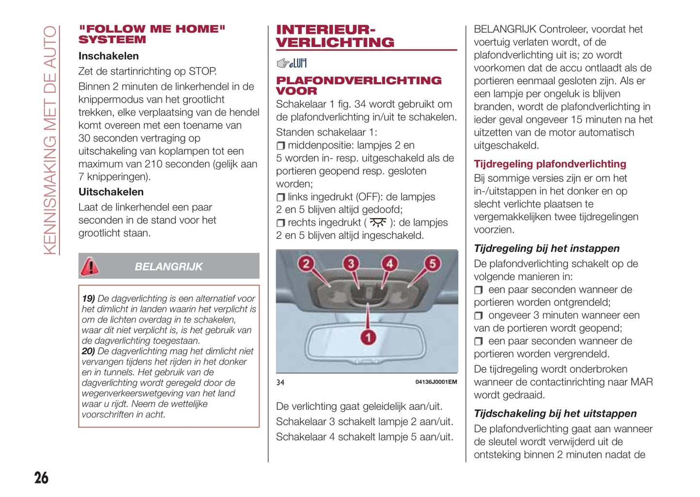2016-2017 Fiat Tipo 5 Doors Owner's Manual | Dutch