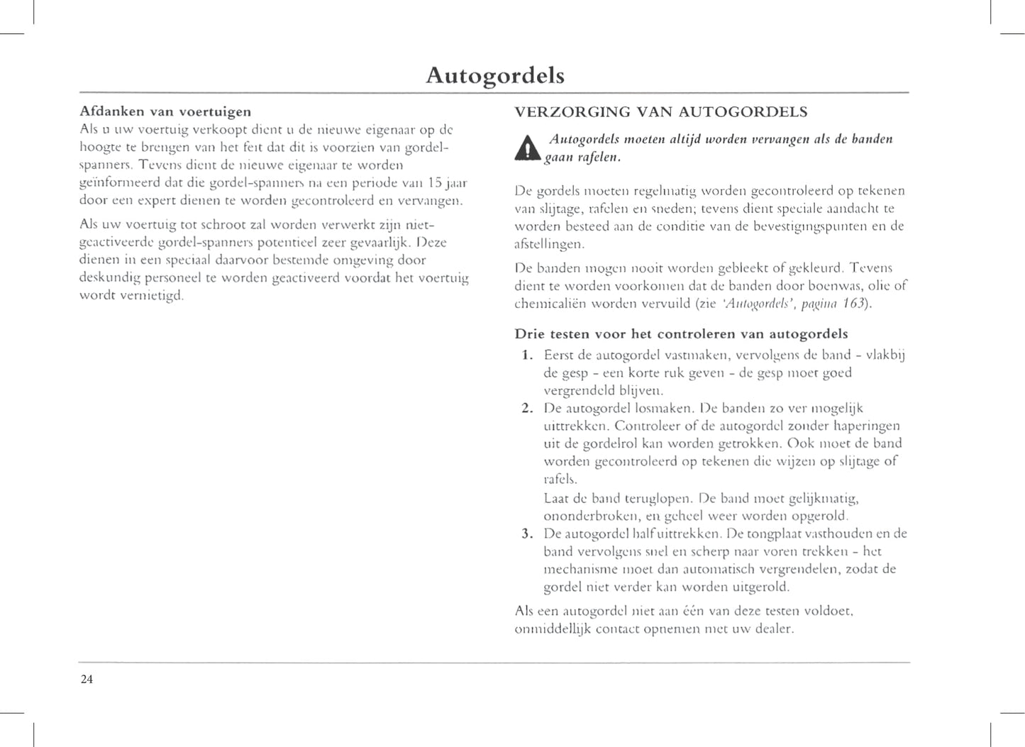 1999-2005 Rover 45 Owner's Manual | Dutch