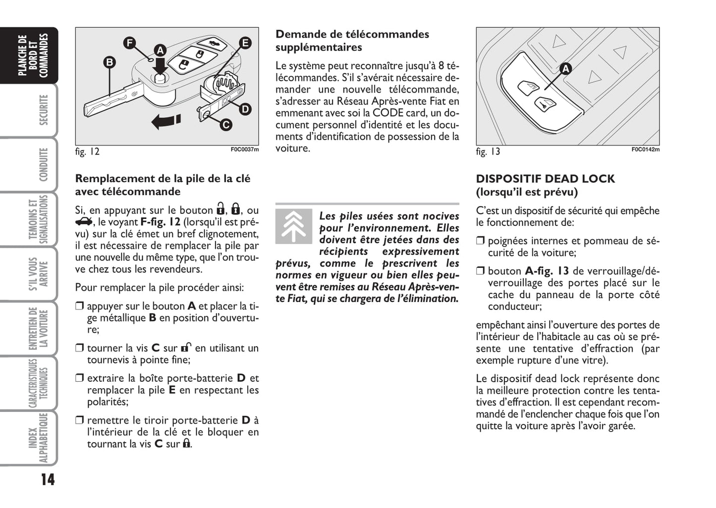 2006-2007 Fiat Stilo Owner's Manual | French