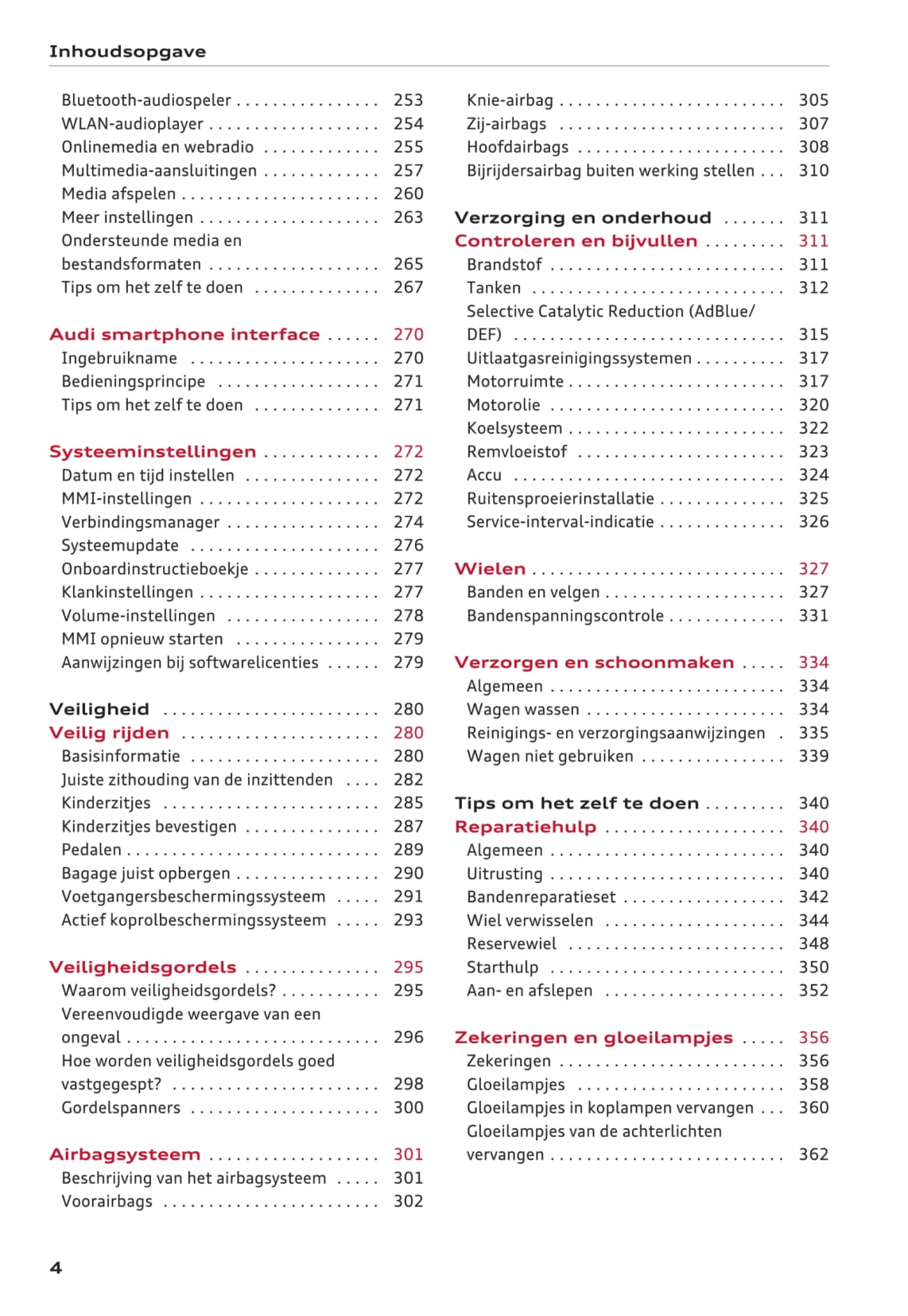 2016-2018 Audi A3 Manuel du propriétaire | Néerlandais