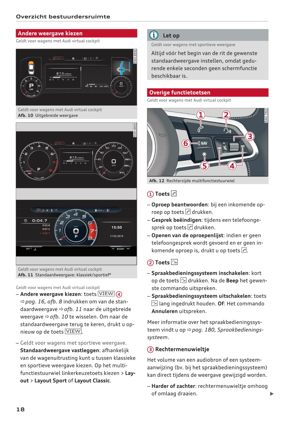 2016-2018 Audi A3 Manuel du propriétaire | Néerlandais