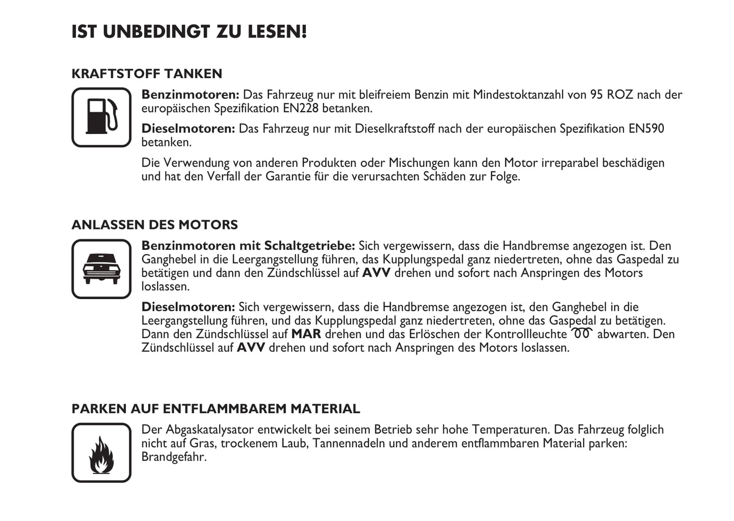 2007-2008 Fiat Multipla Owner's Manual | German