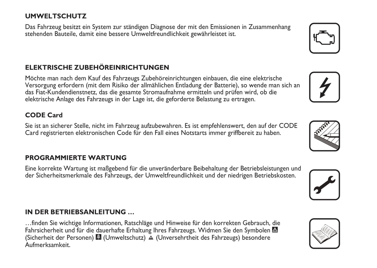 2007-2008 Fiat Multipla Owner's Manual | German