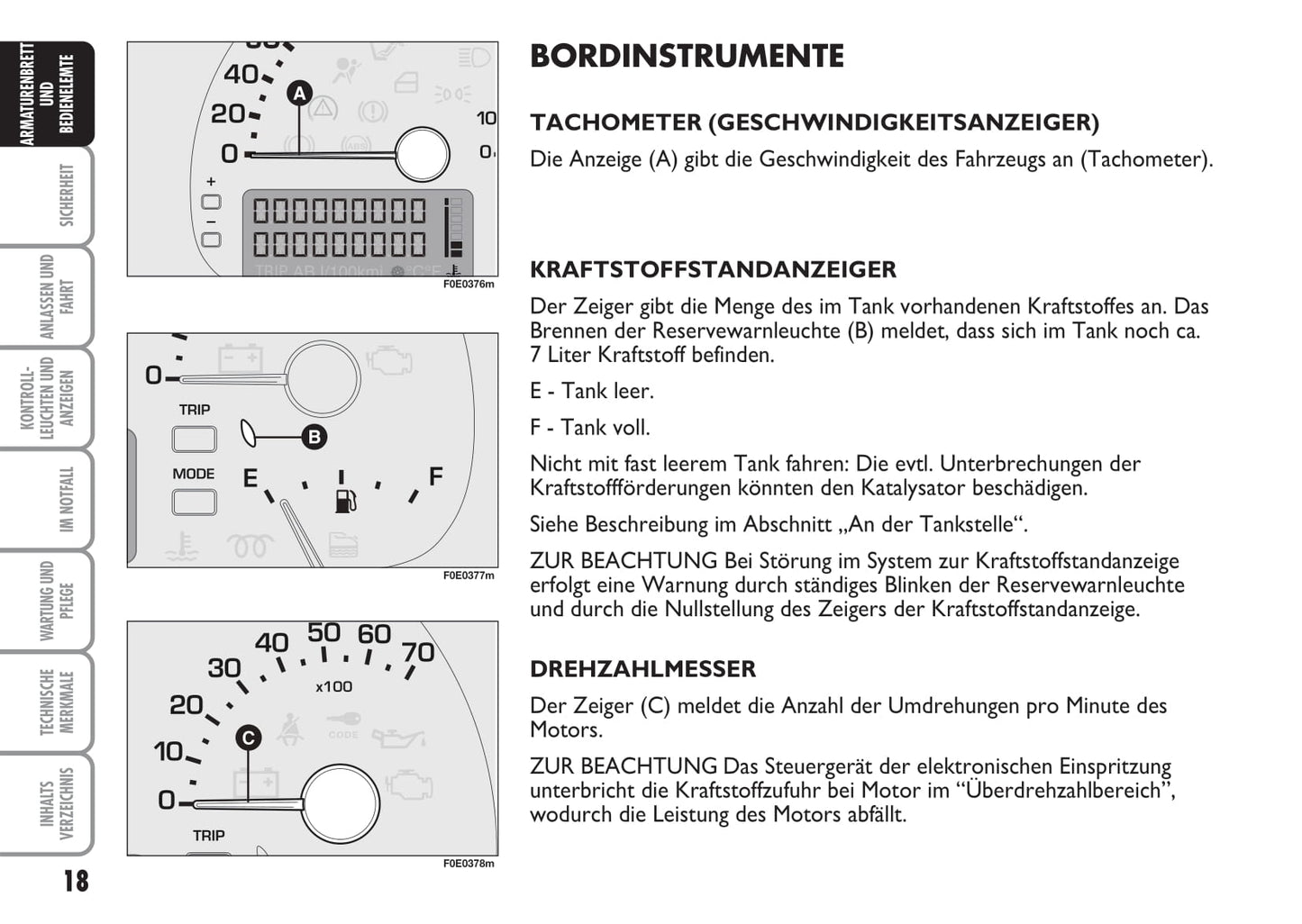 2007-2008 Fiat Multipla Owner's Manual | German