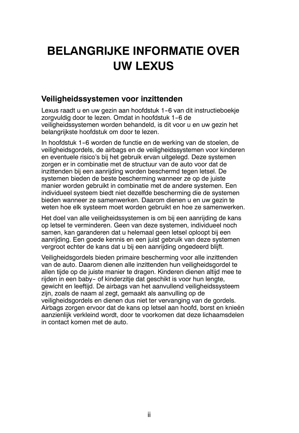 2006-2007 Lexus GS 300/GS 430 Owner's Manual | Dutch