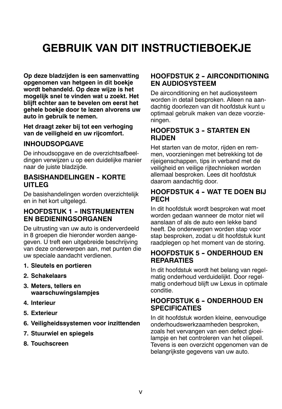 2006-2007 Lexus GS 300/GS 430 Owner's Manual | Dutch