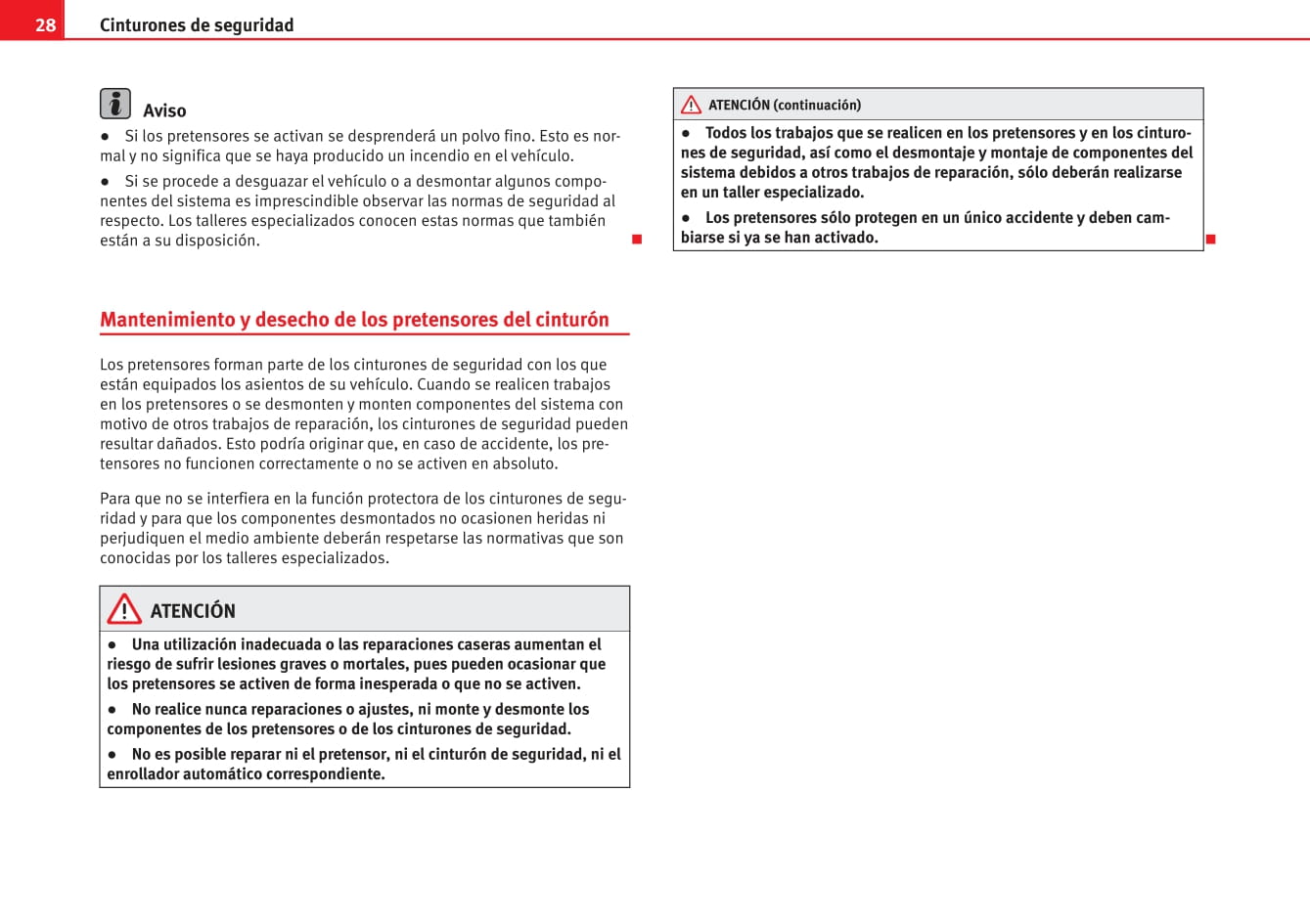 2008-2012 Seat Ibiza Manuel du propriétaire | Espagnol