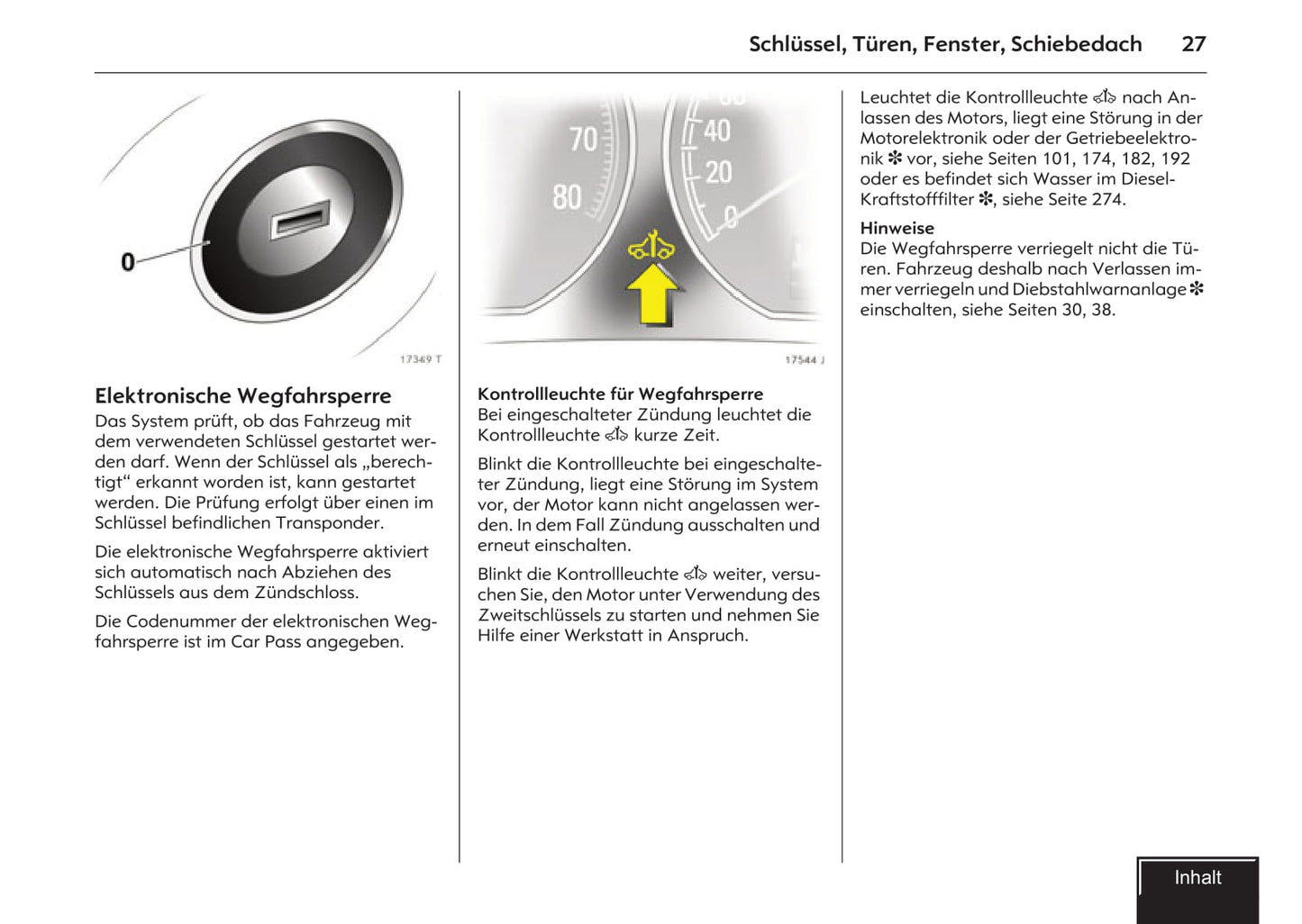 2007-2009 Opel Vectra Owner's Manual | German