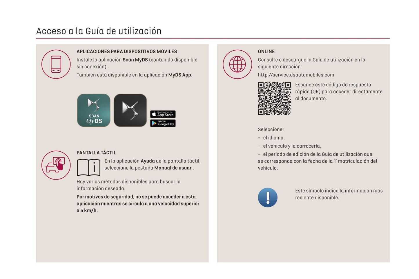 2021-2022 DS Automobiles DS 4 Owner's Manual | Spanish