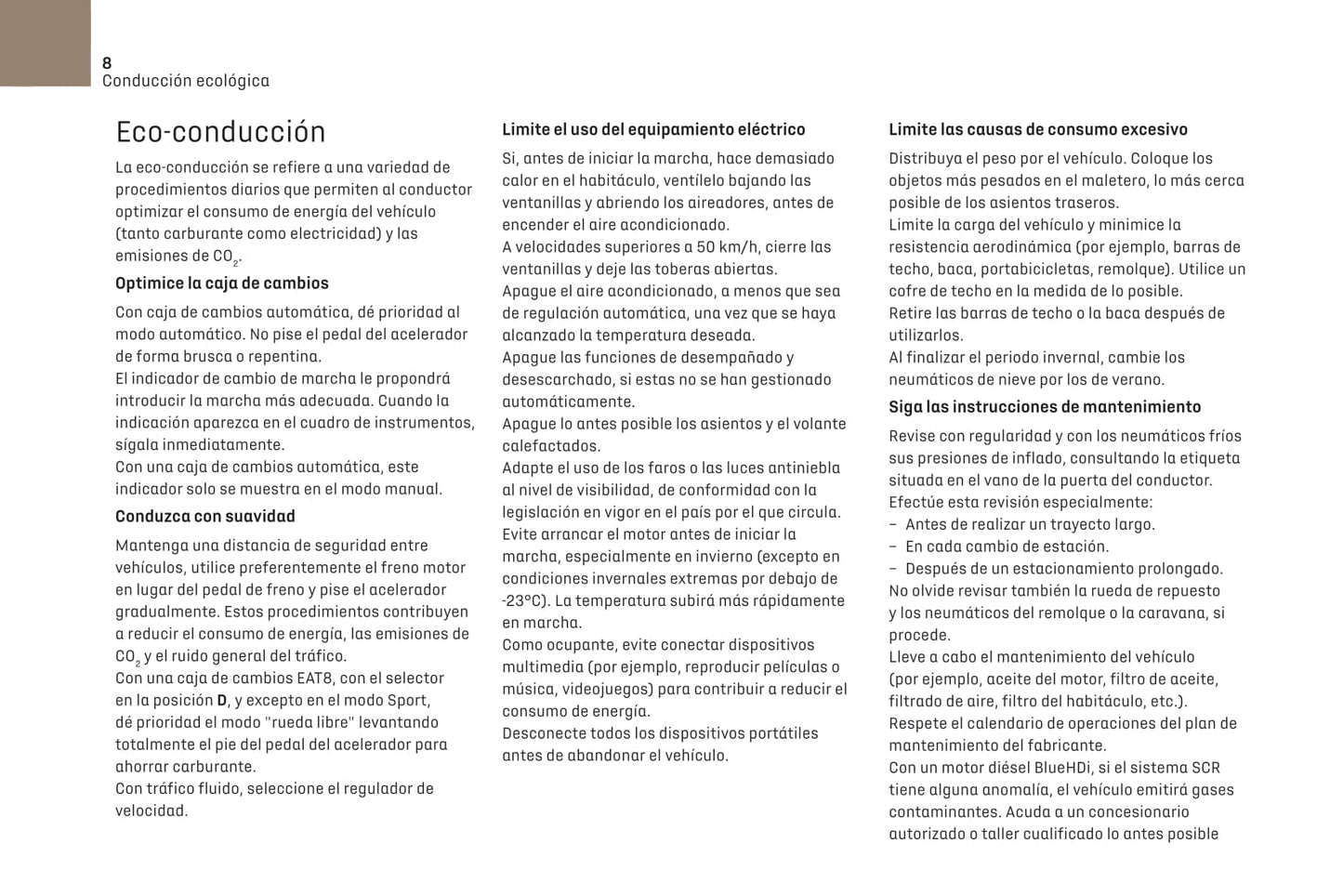 2021-2022 DS Automobiles DS 4 Owner's Manual | Spanish