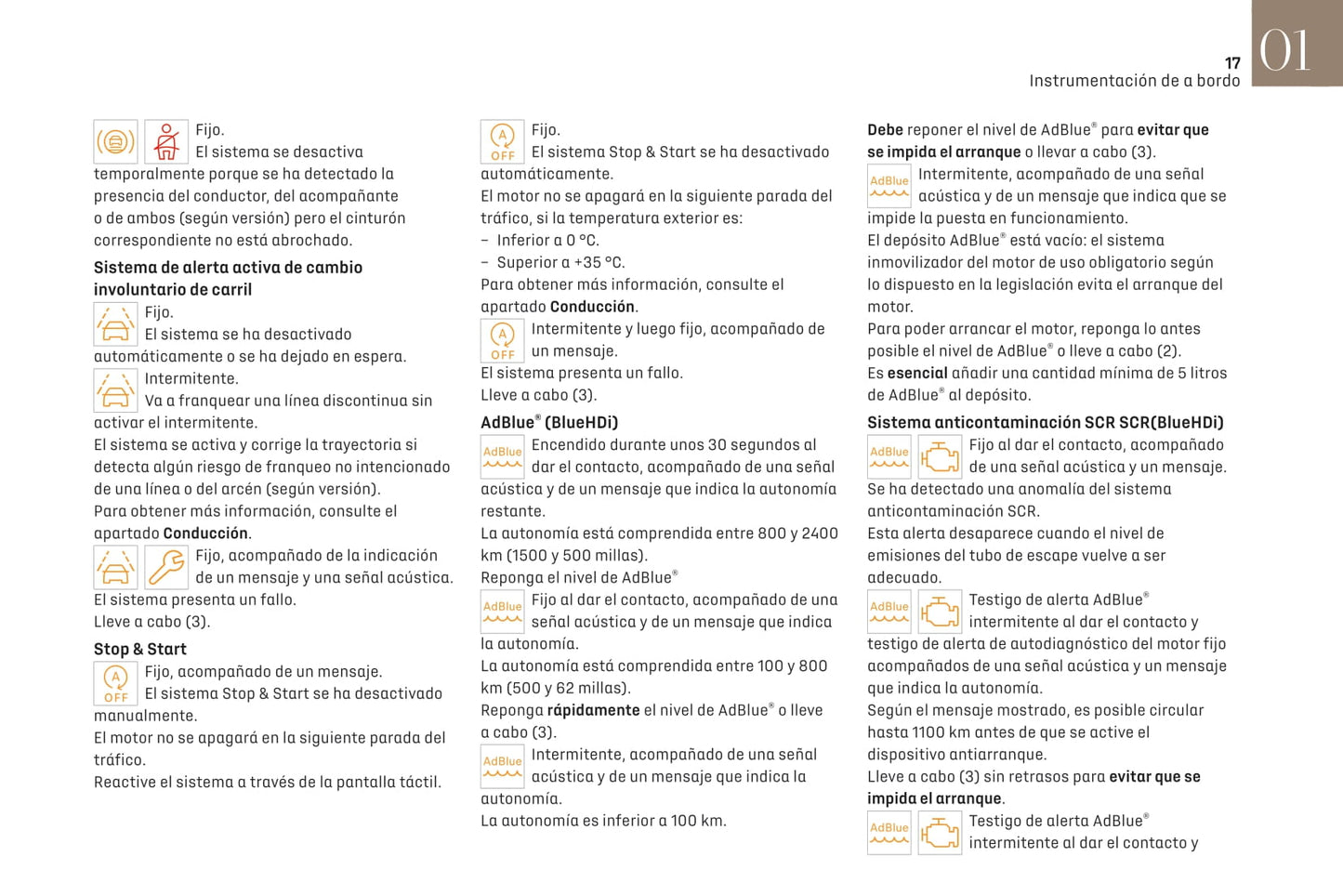 2021-2022 DS Automobiles DS 4 Owner's Manual | Spanish