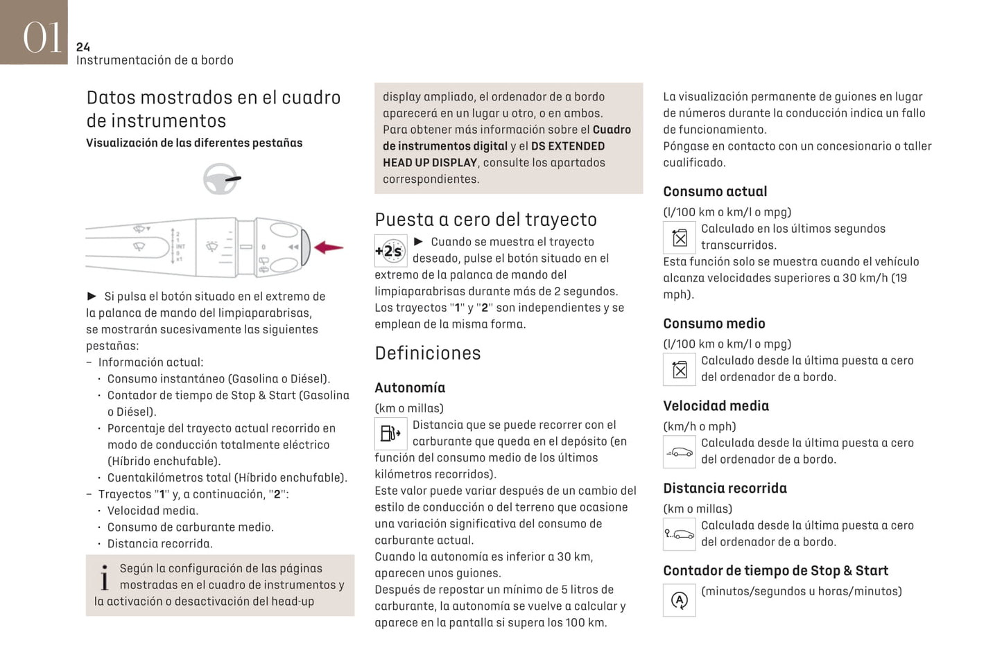 2021-2022 DS Automobiles DS 4 Owner's Manual | Spanish