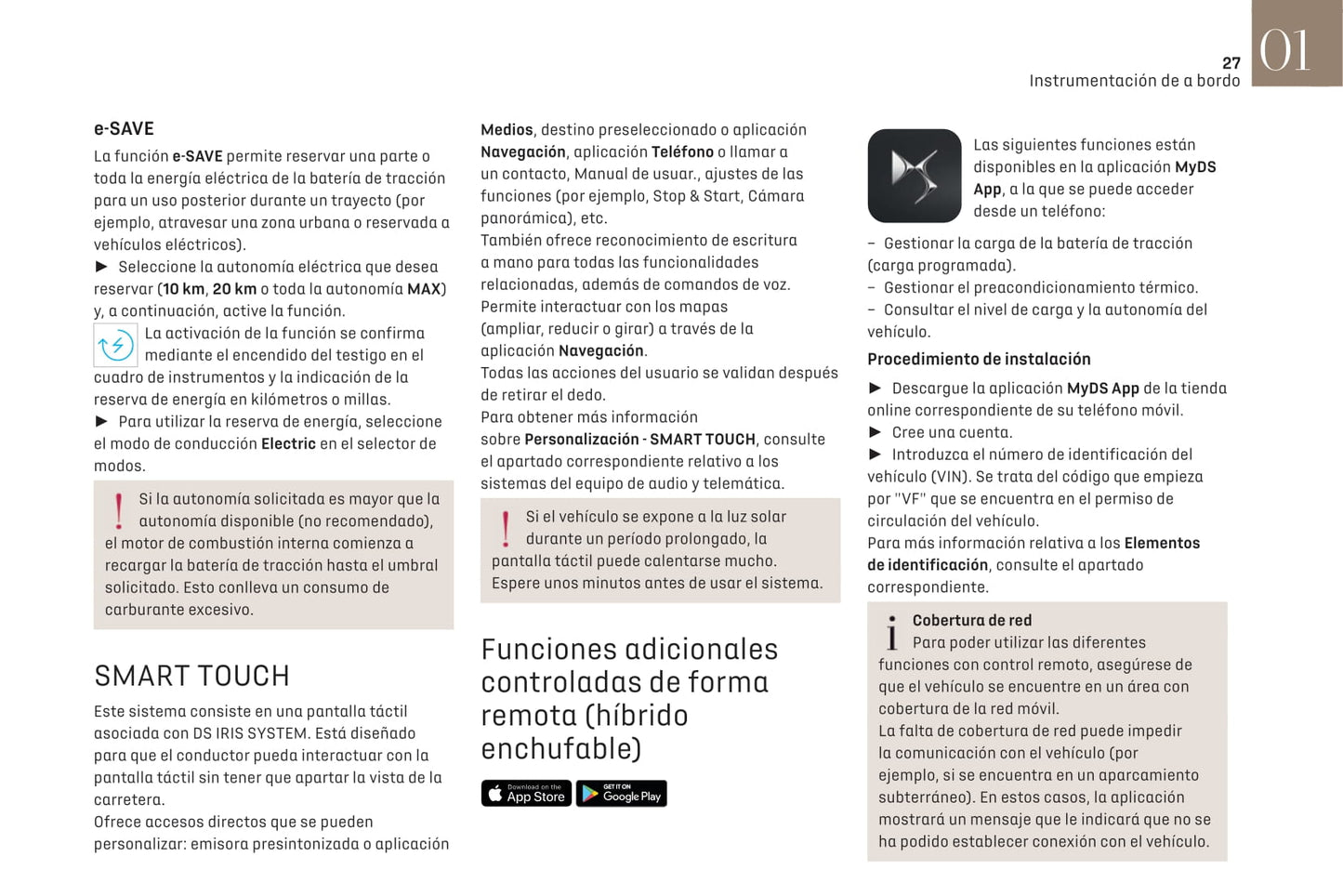 2021-2022 DS Automobiles DS 4 Owner's Manual | Spanish