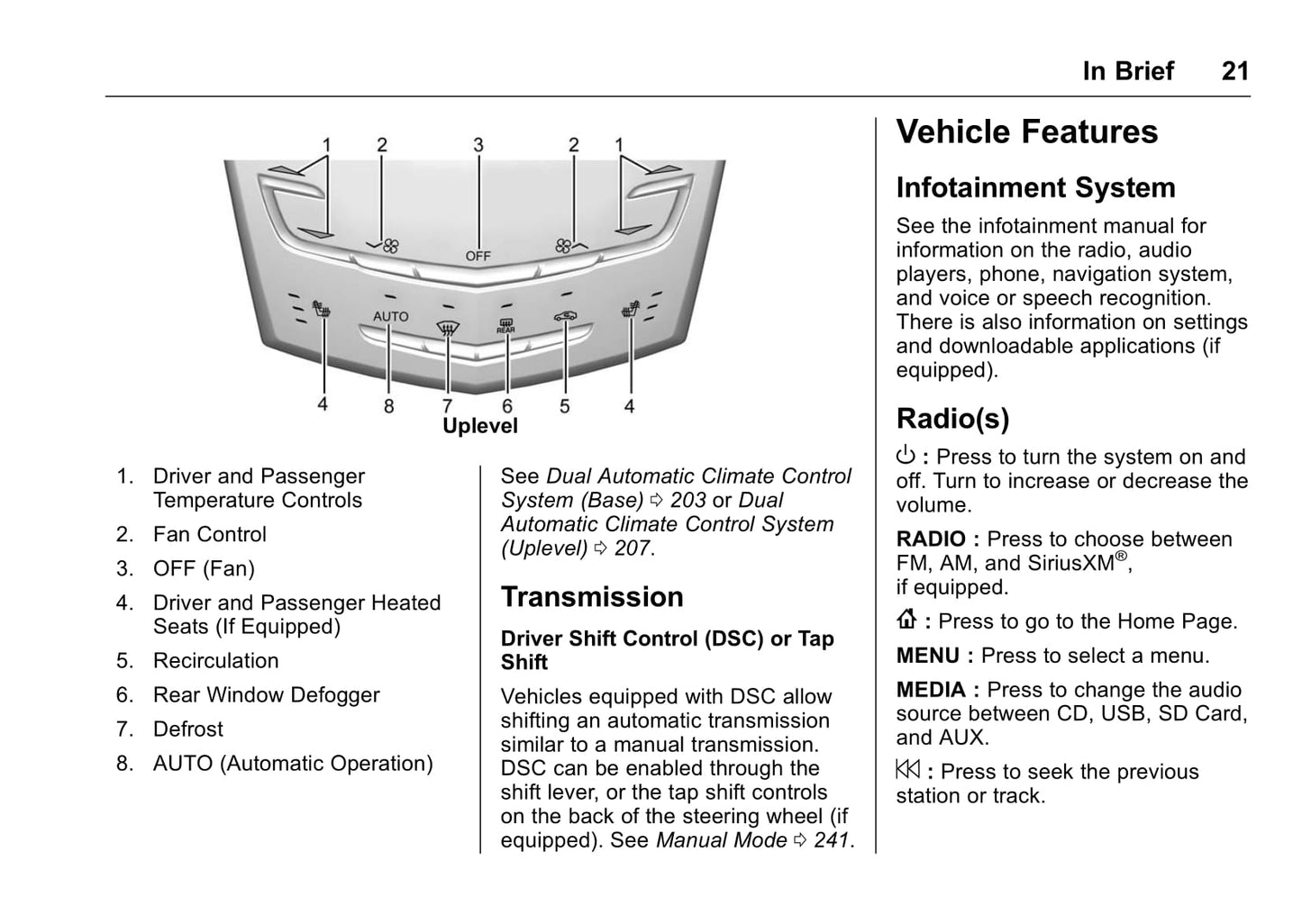 2013-2015 Cadillac ATS/ATS-V Manuel du propriétaire | Anglais