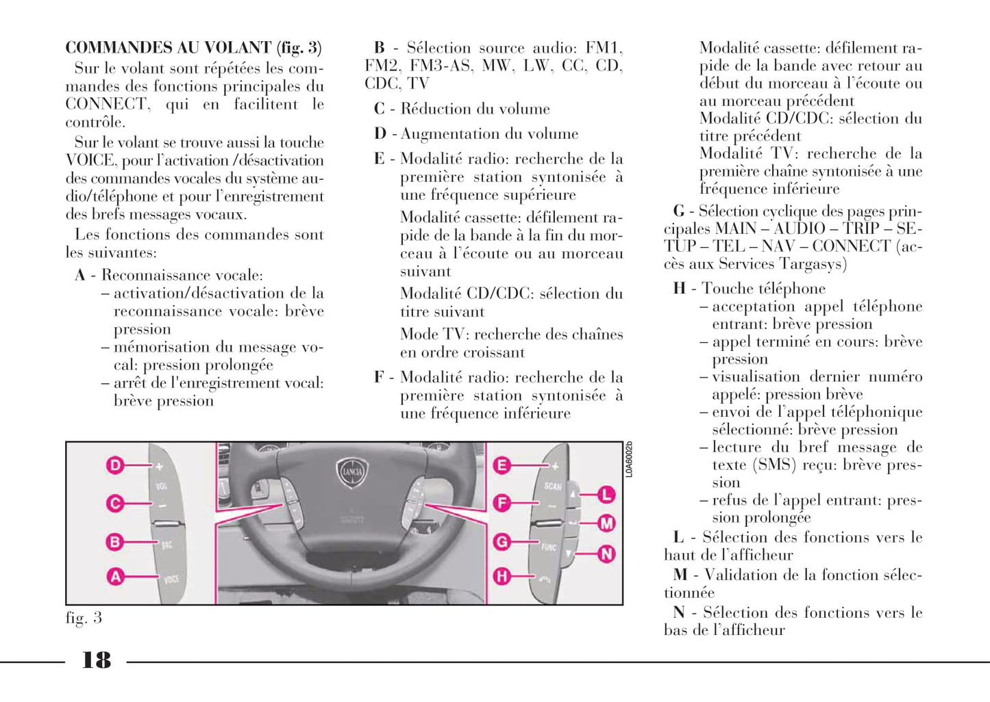 2002-2008 Lancia Thesis Manuel du propriétaire | Français