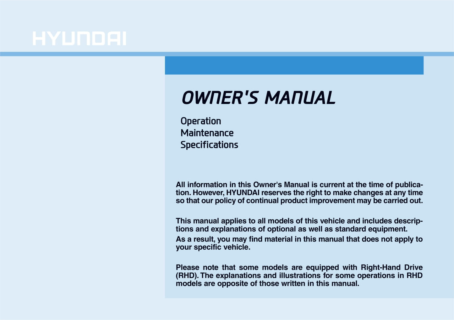 2019-2020 Hyundai Santa Fe Owner's Manual | English