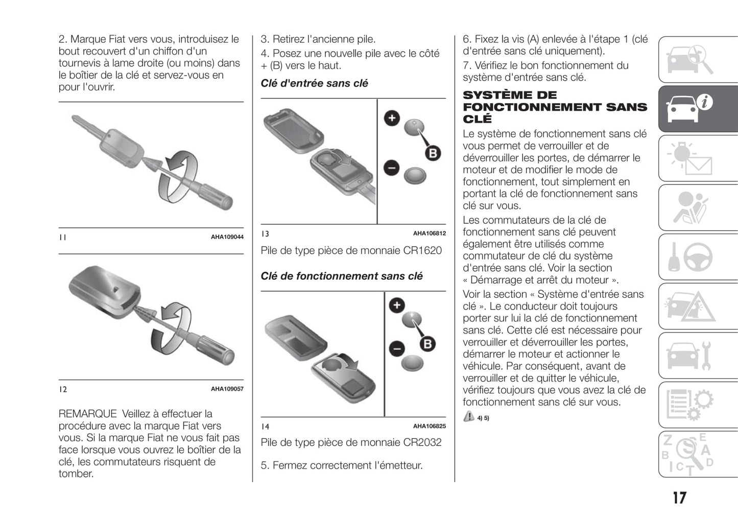 2017-2018 Fiat Fullback Owner's Manual | French