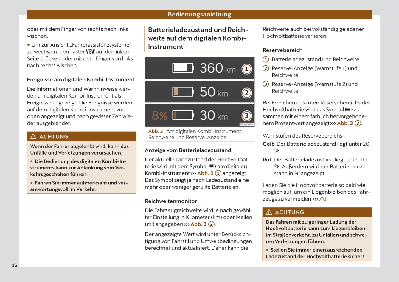 2021-2023 Cupra Born Manuel du propriétaire | Allemand