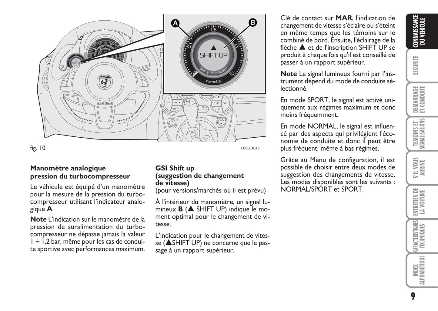 2008-2016 Abarth 500 Owner's Manual | French
