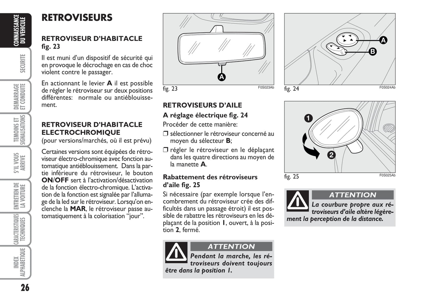 2008-2016 Abarth 500 Owner's Manual | French