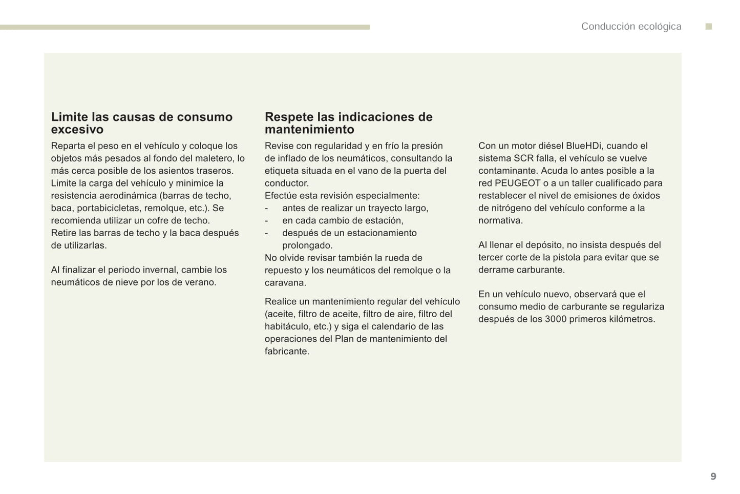 2018-2019 Peugeot Rifter/Partner Manuel du propriétaire | Espagnol