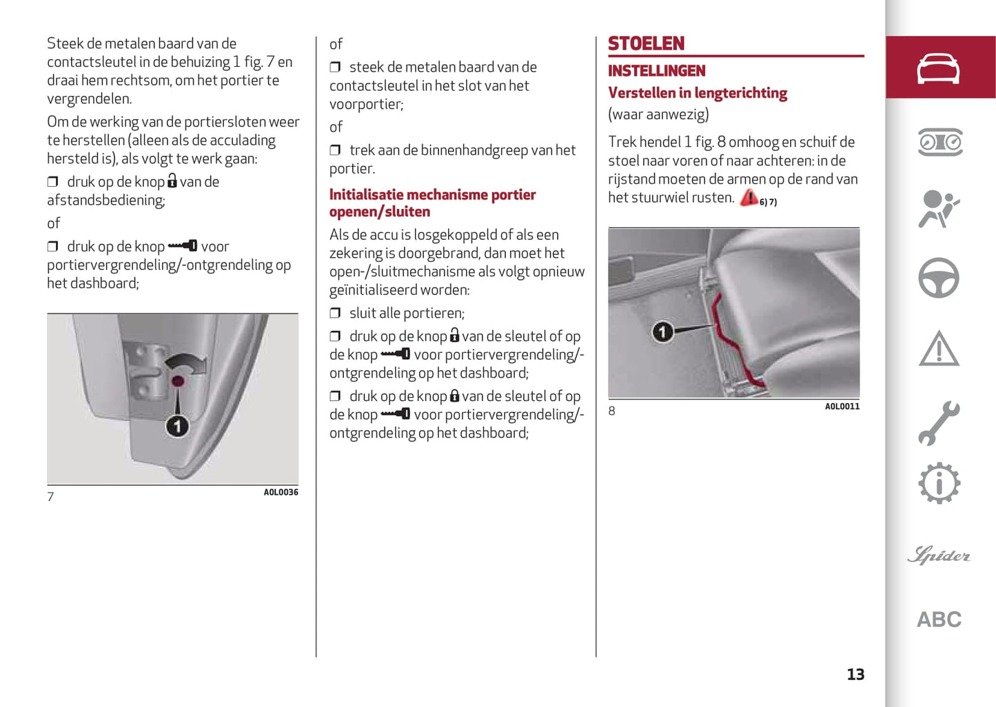 2013-2023 Alfa Romeo 4C Manuel du propriétaire | Néerlandais
