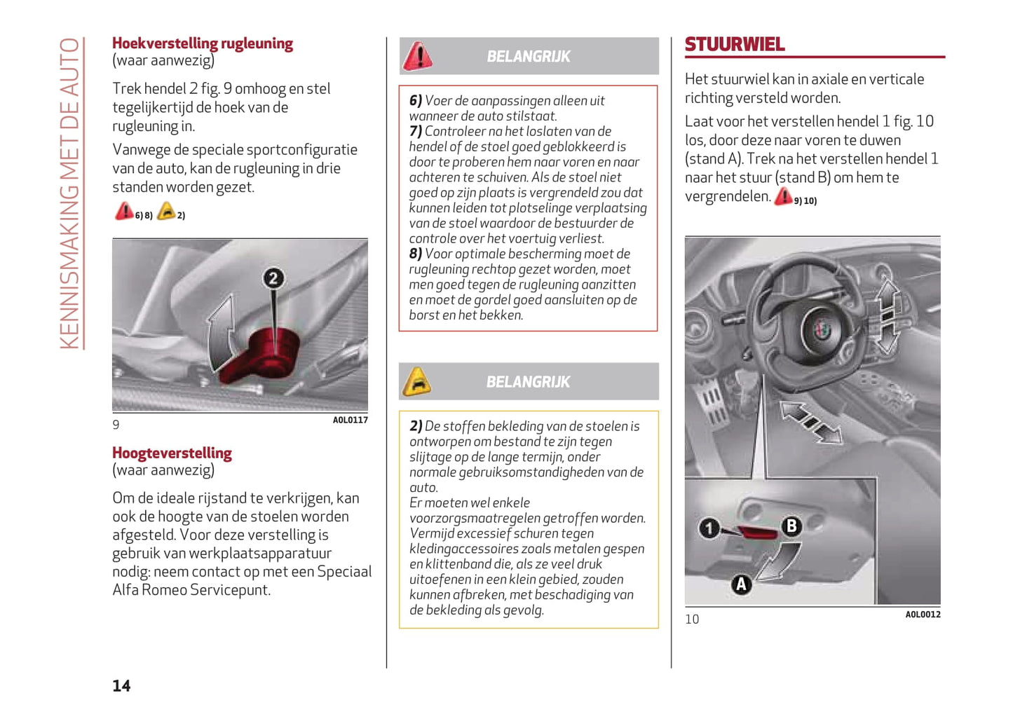 2013-2023 Alfa Romeo 4C Manuel du propriétaire | Néerlandais
