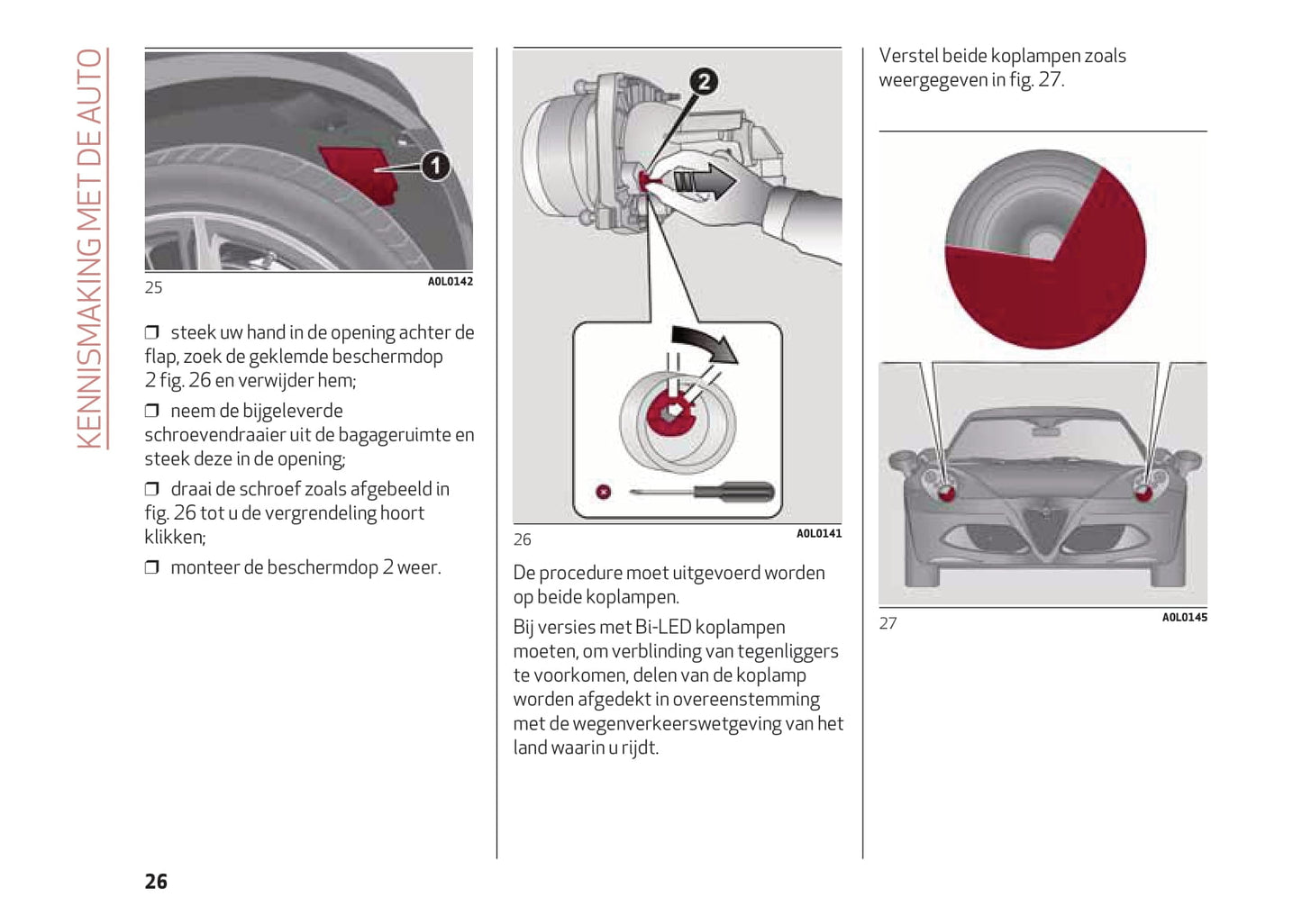 2013-2023 Alfa Romeo 4C Manuel du propriétaire | Néerlandais