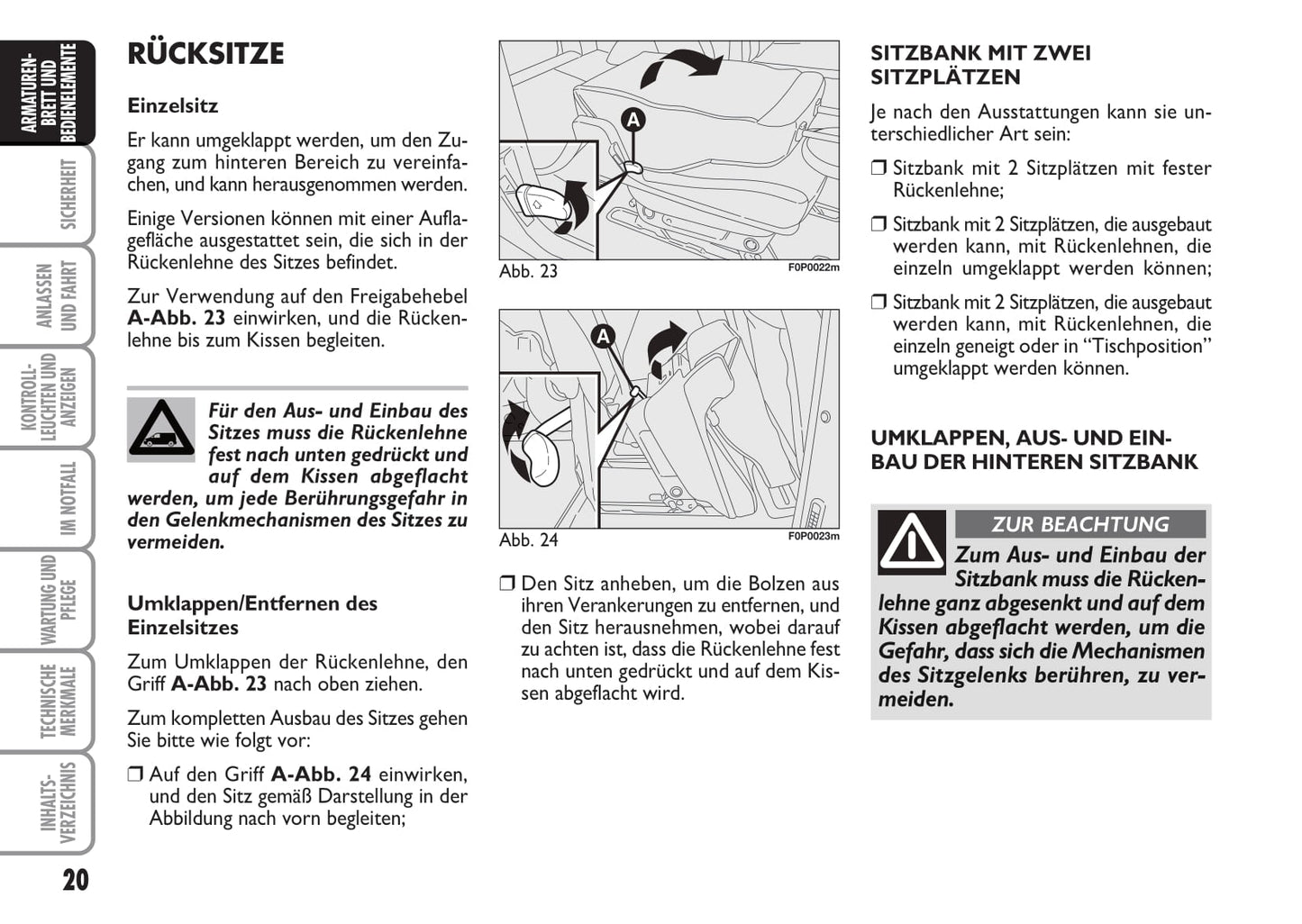 2012-2013 Fiat Scudo Owner's Manual | German